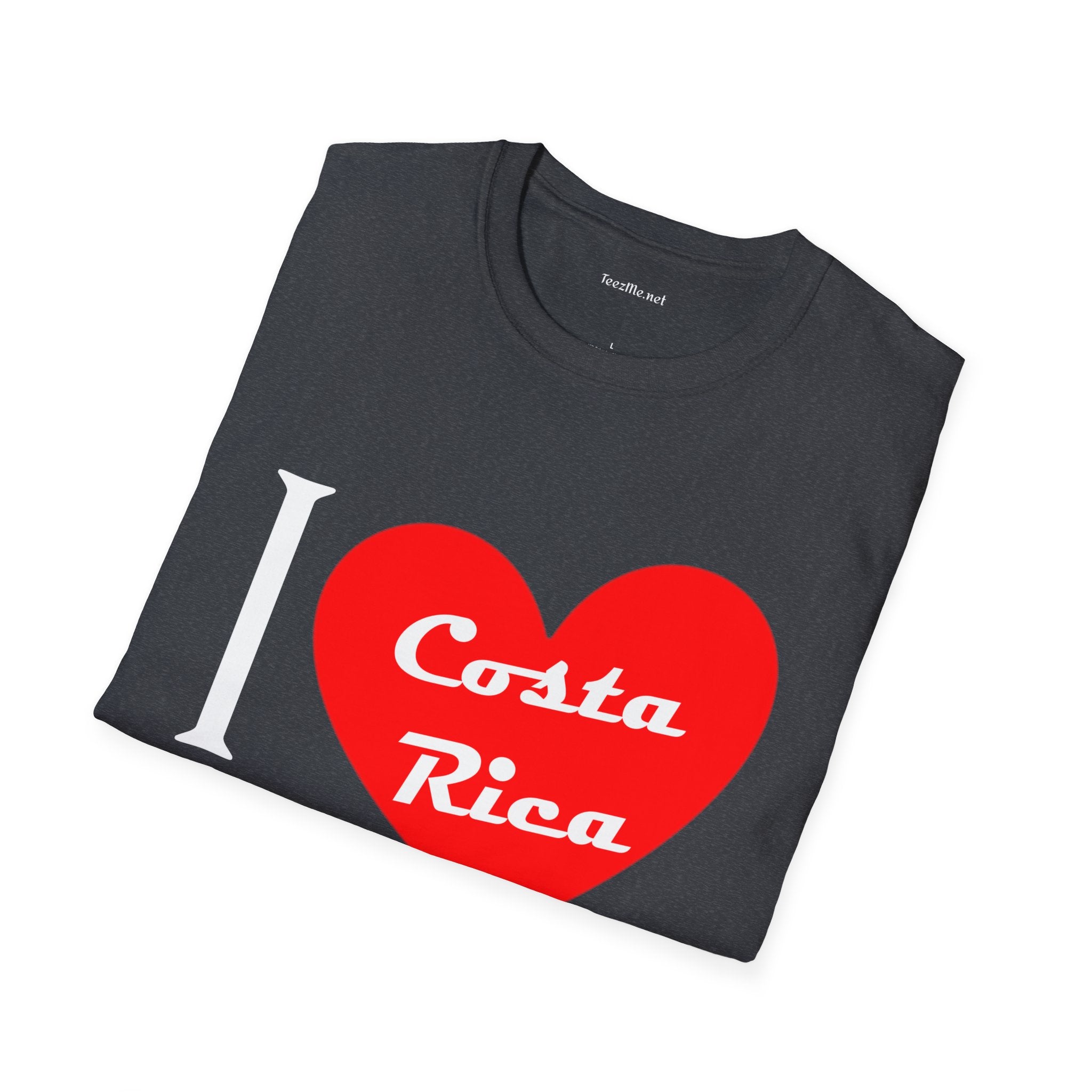 I Love Costa Rica Unisex Softstyle T-Shirt 100% Cotton