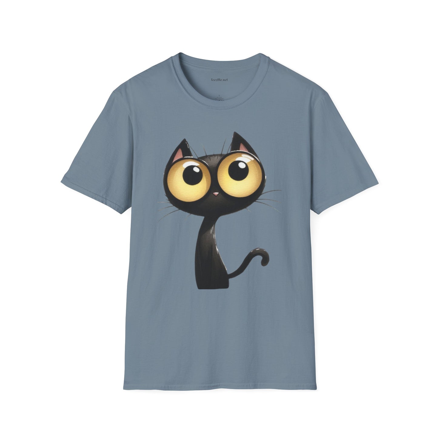 Crazy Cat 2 Unisex SoftStyle T-Shirt 100% Cotton Graphic