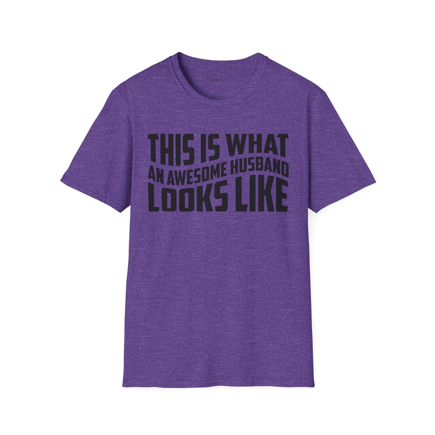 This Is What An Awesome Husband Looks Like Unisex Soft Style T-Shirt 100% Cotton Graphic