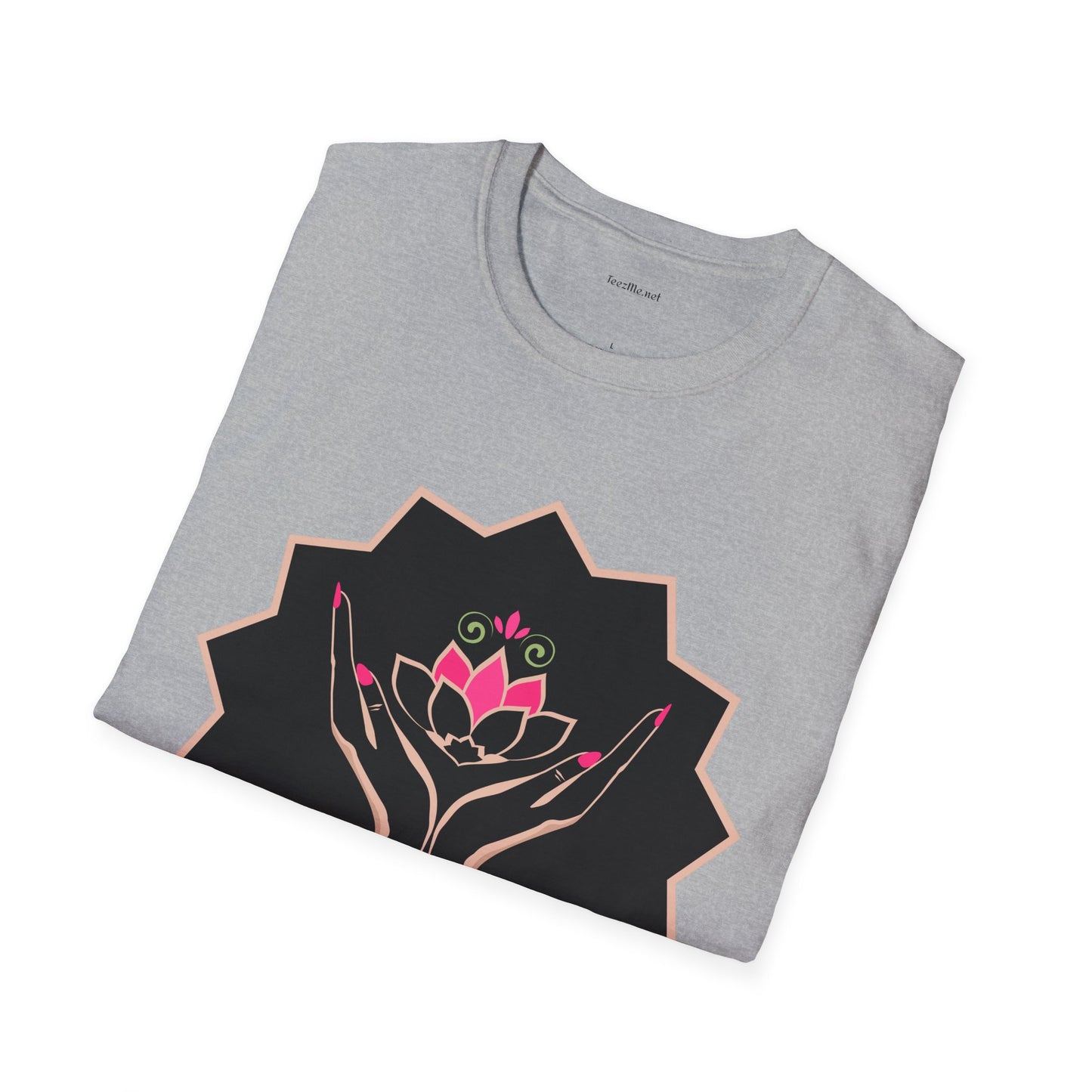Pink Lotus - Unisex Softstyle T-Shirt 100% Cotton Graphic