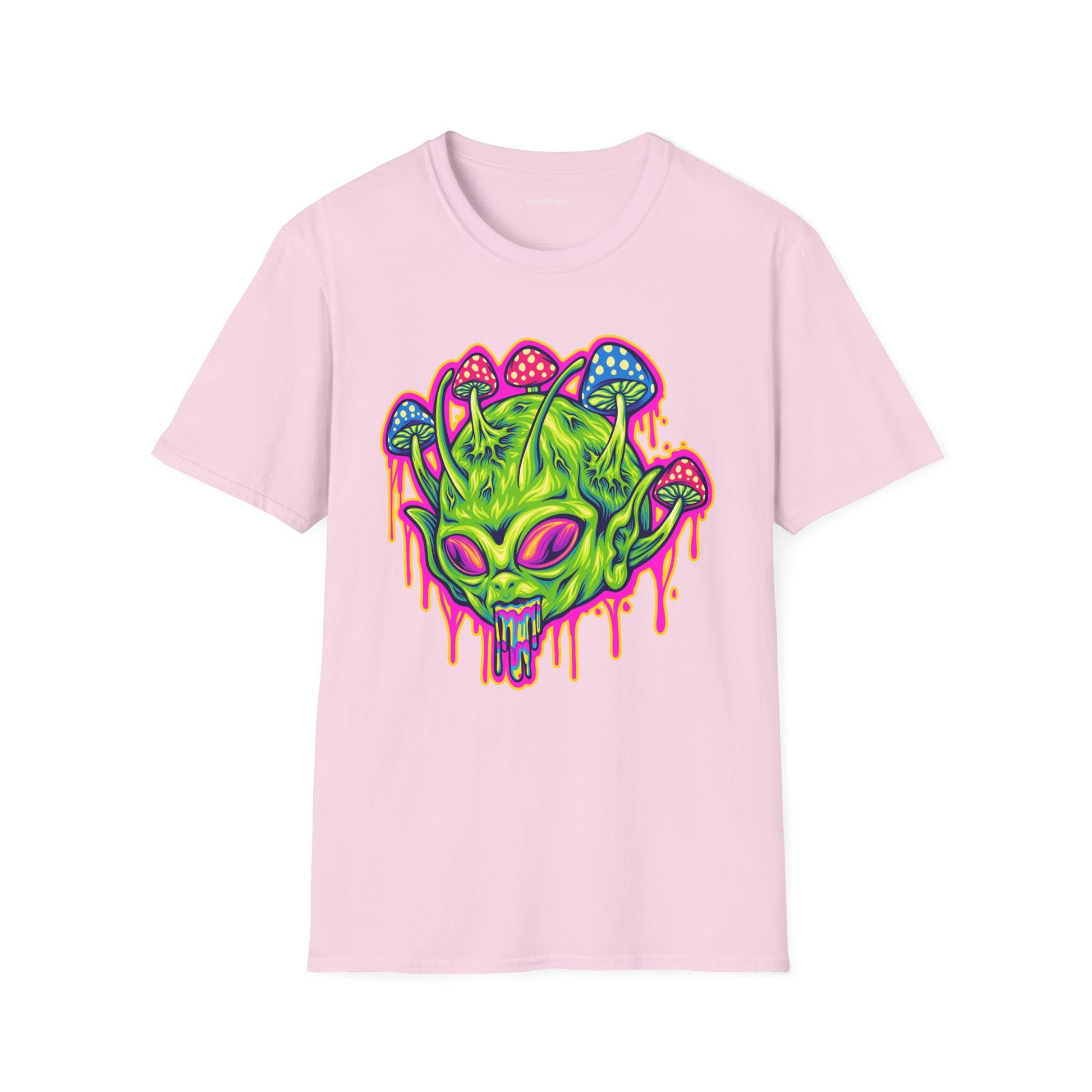 Trippy Alien Unisex Softstyle T-Shirt 100% Cotton Graphic