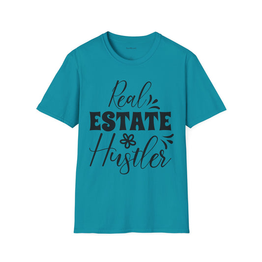 Real Estate Hustler Unisex Soft Style T-Shirt 100% Cotton Graphic