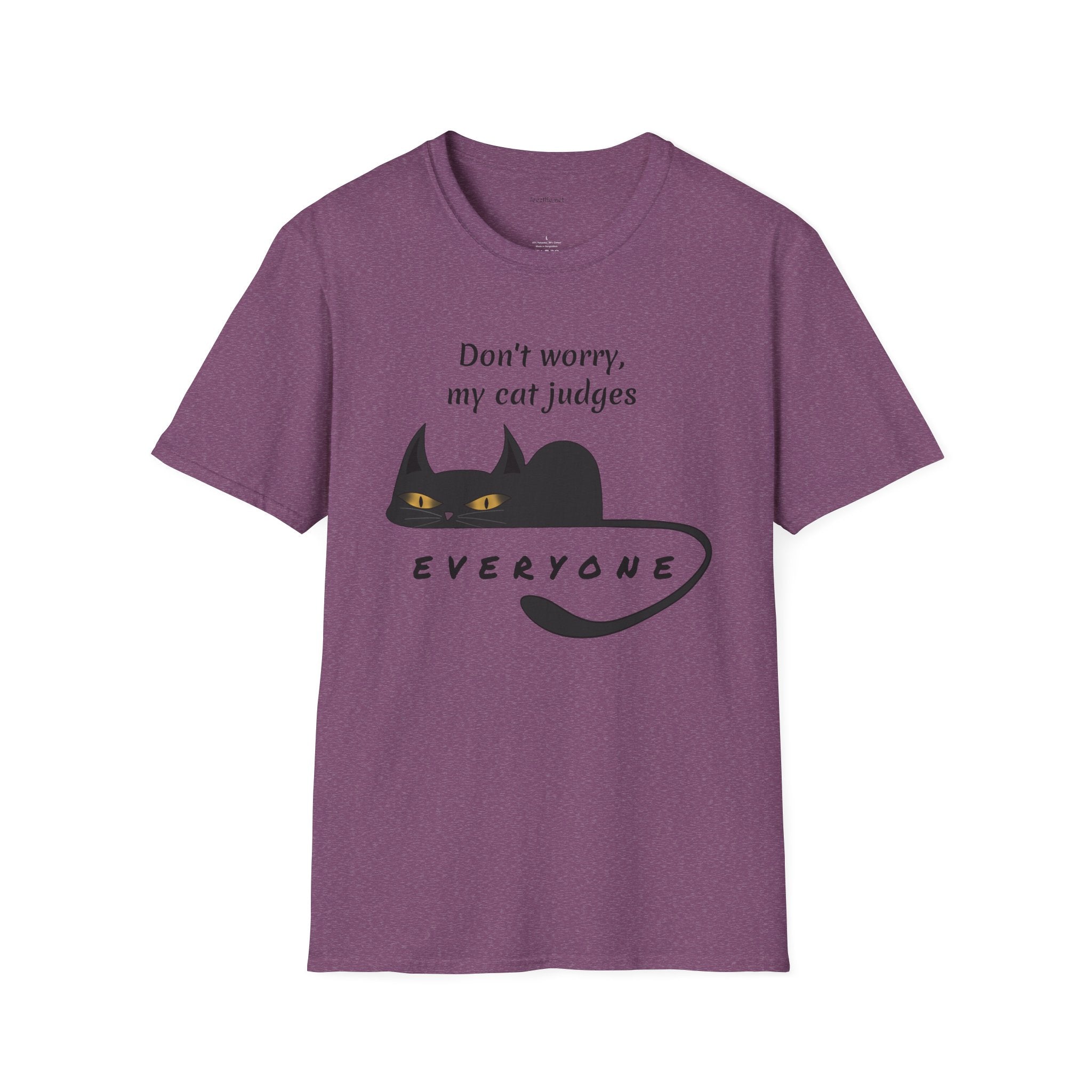 Judging Cat - Unisex Softstyle T-Shirt 100% Cotton Graphic