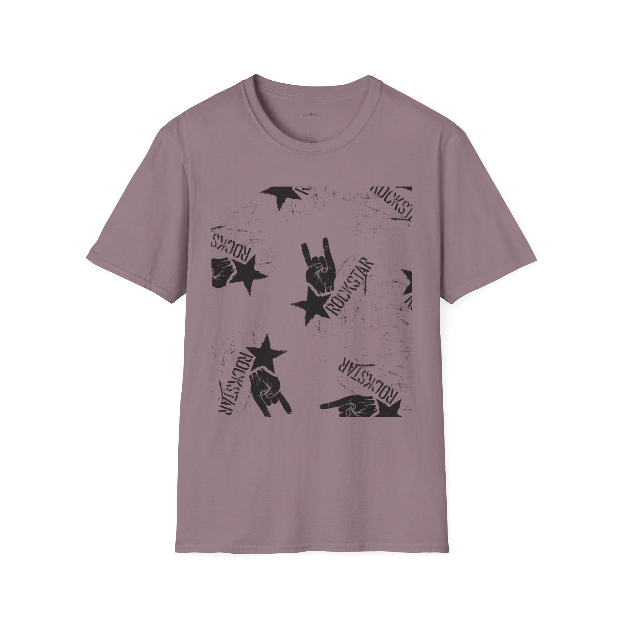 ROCK STAR illustation - Unisex Softstyle T-Shirt 100% Cotton Graphic