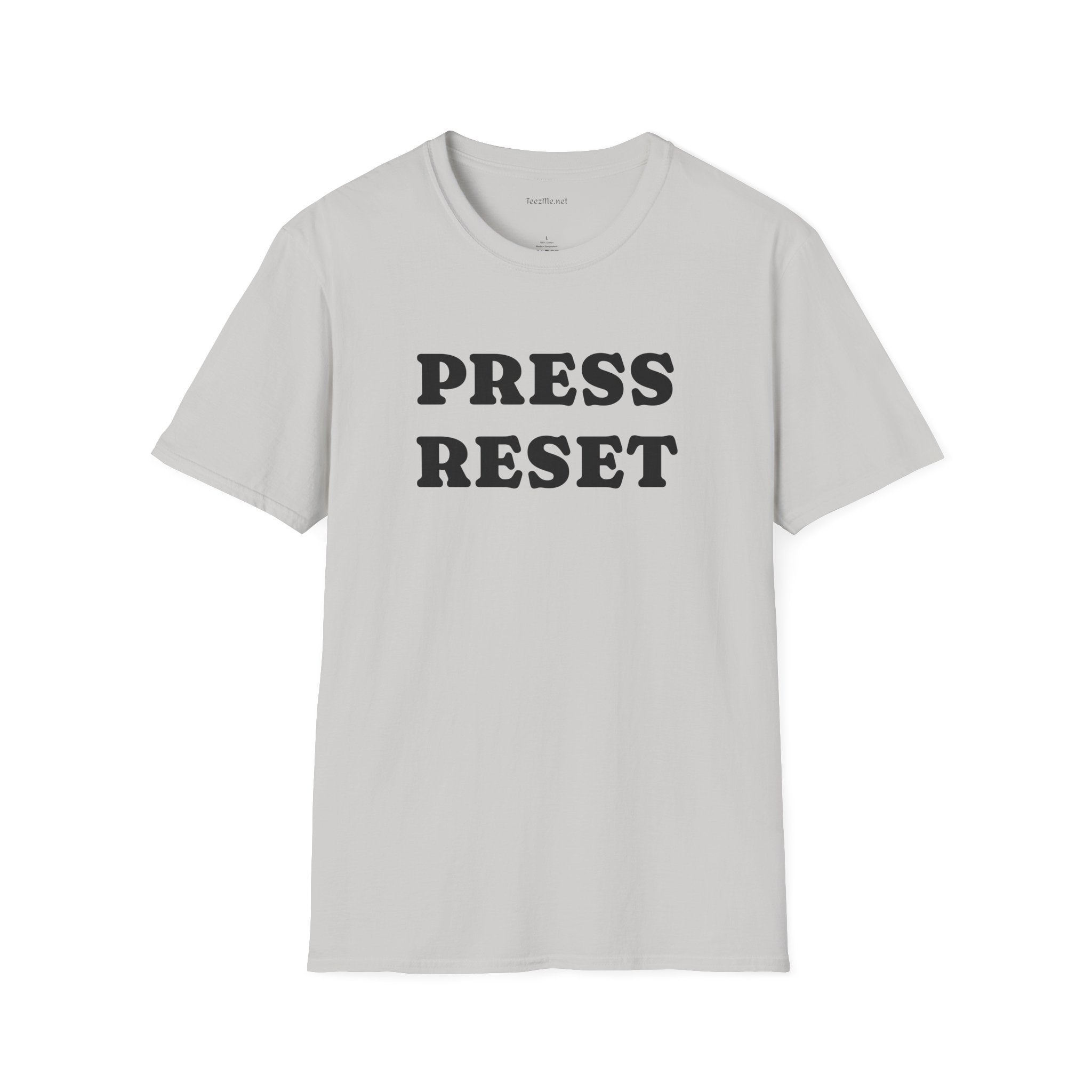 Press Reset - Unisex Softstyle T-Shirt 100% Cotton Graphic