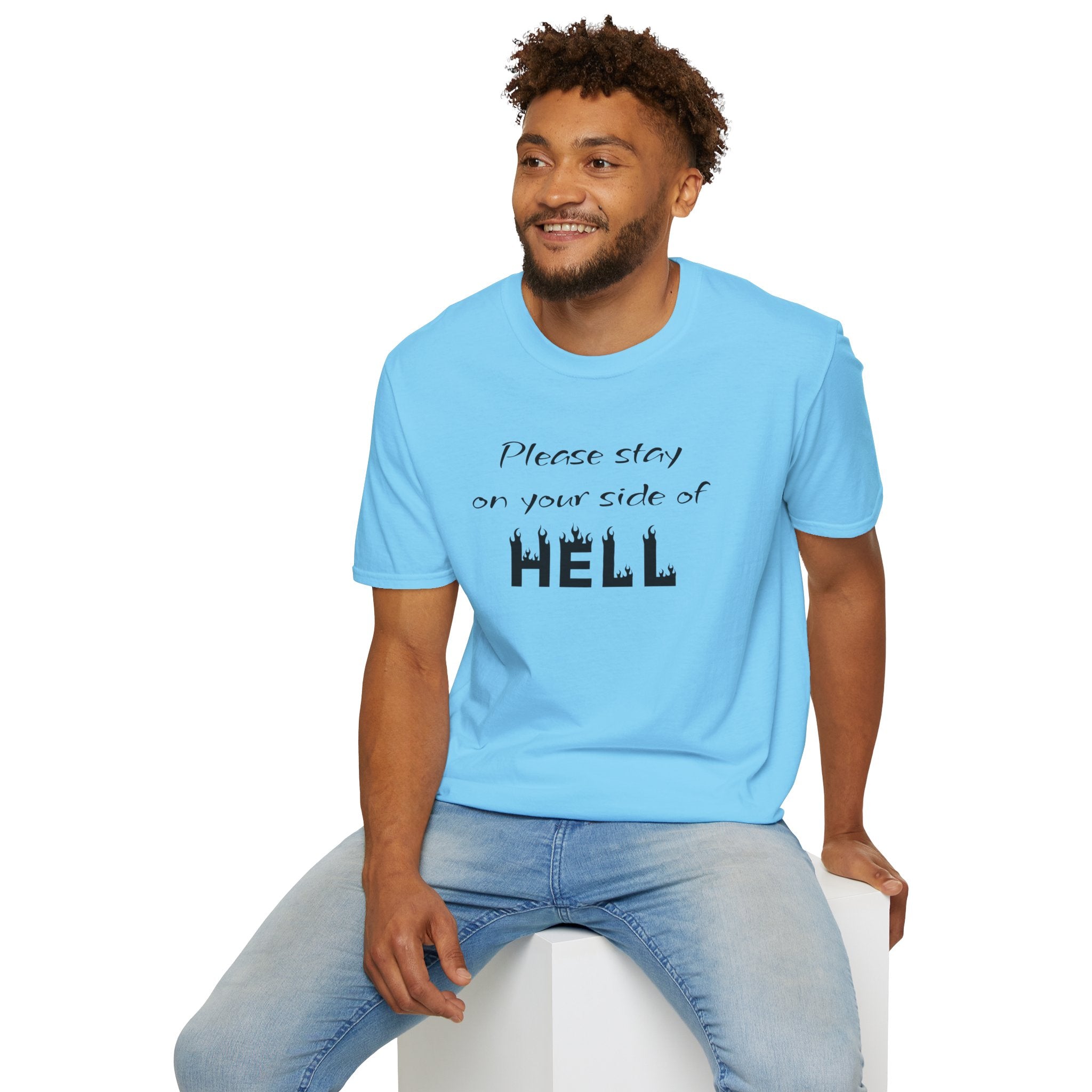 Your side of HELL  - Unisex Softstyle T-Shirt 100% Cotton Graphic