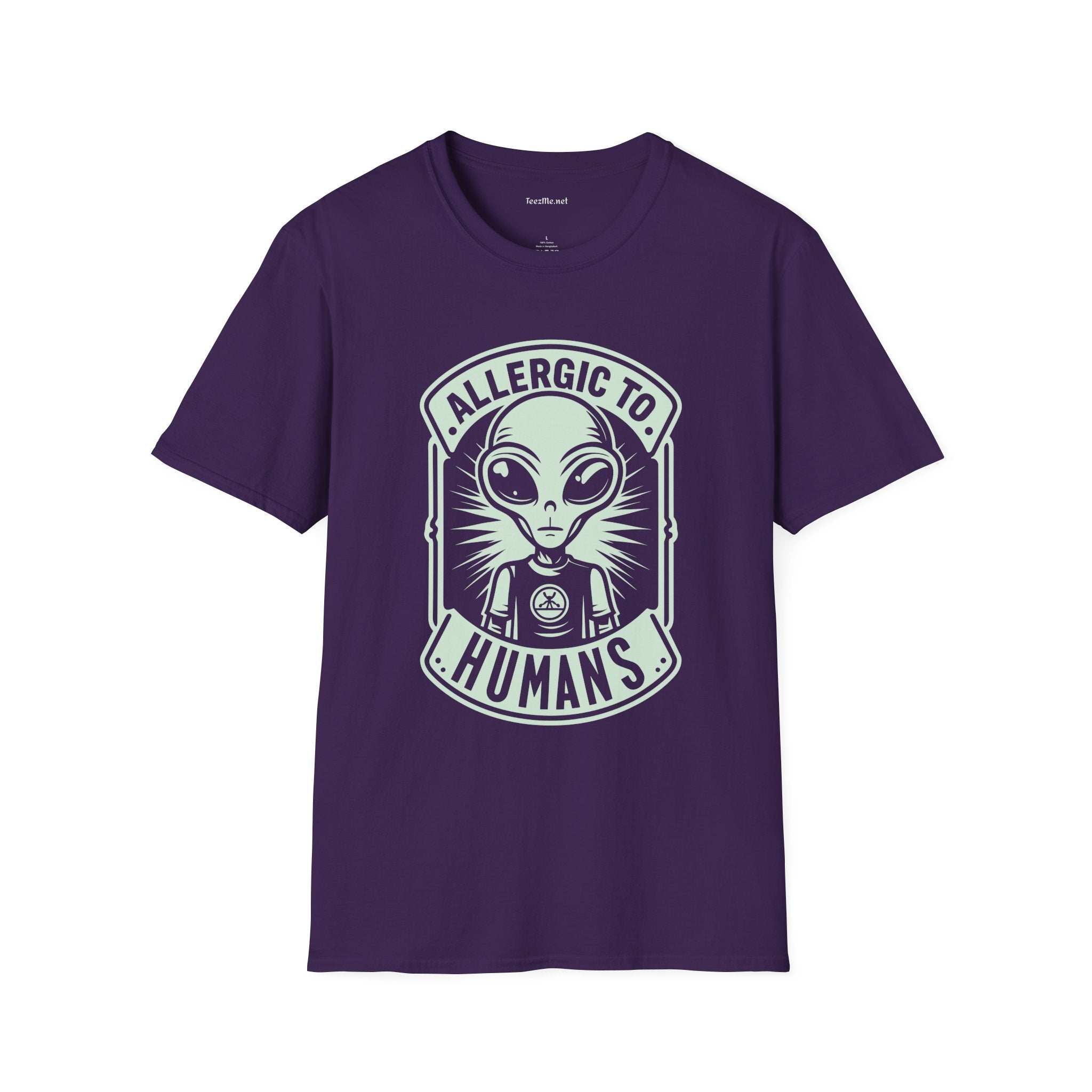 Allergic to Humans Unisex Softstyle T-Shirt 100% Cotton Graphic