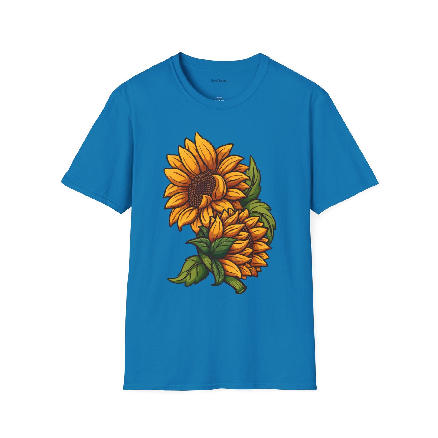 Sunflower (image) - Unisex Softstyle T-Shirt 100% Cotton Graphic