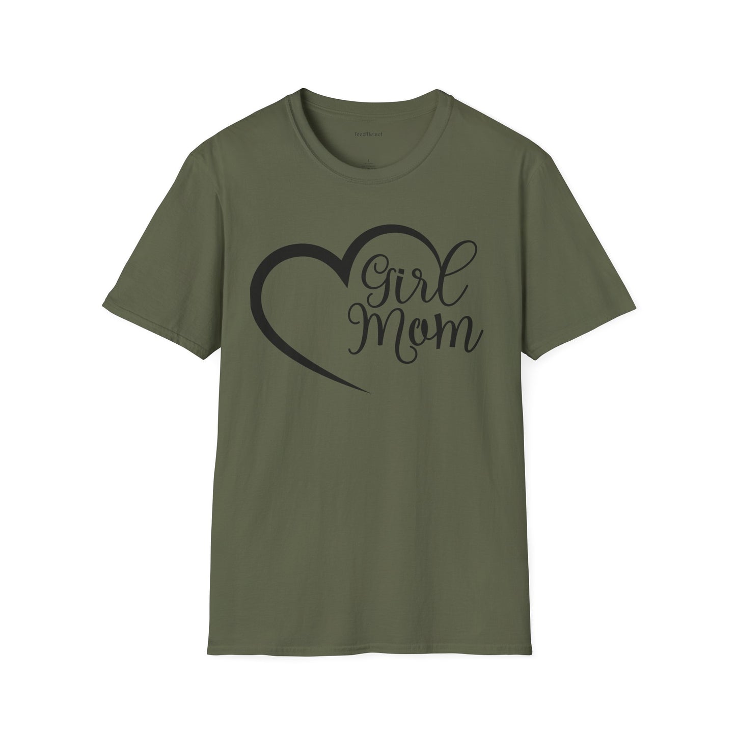Girl Mom 01 Unisex SoftStyle T-Shirt 100% Cotton Graphic