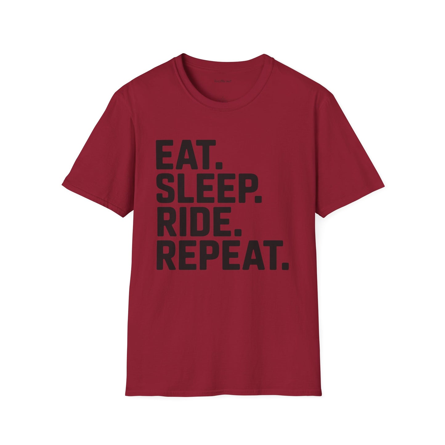 Eat Sleep Ride Repeat Unisex SoftStyle T-Shirt 100% Cotton Graphic