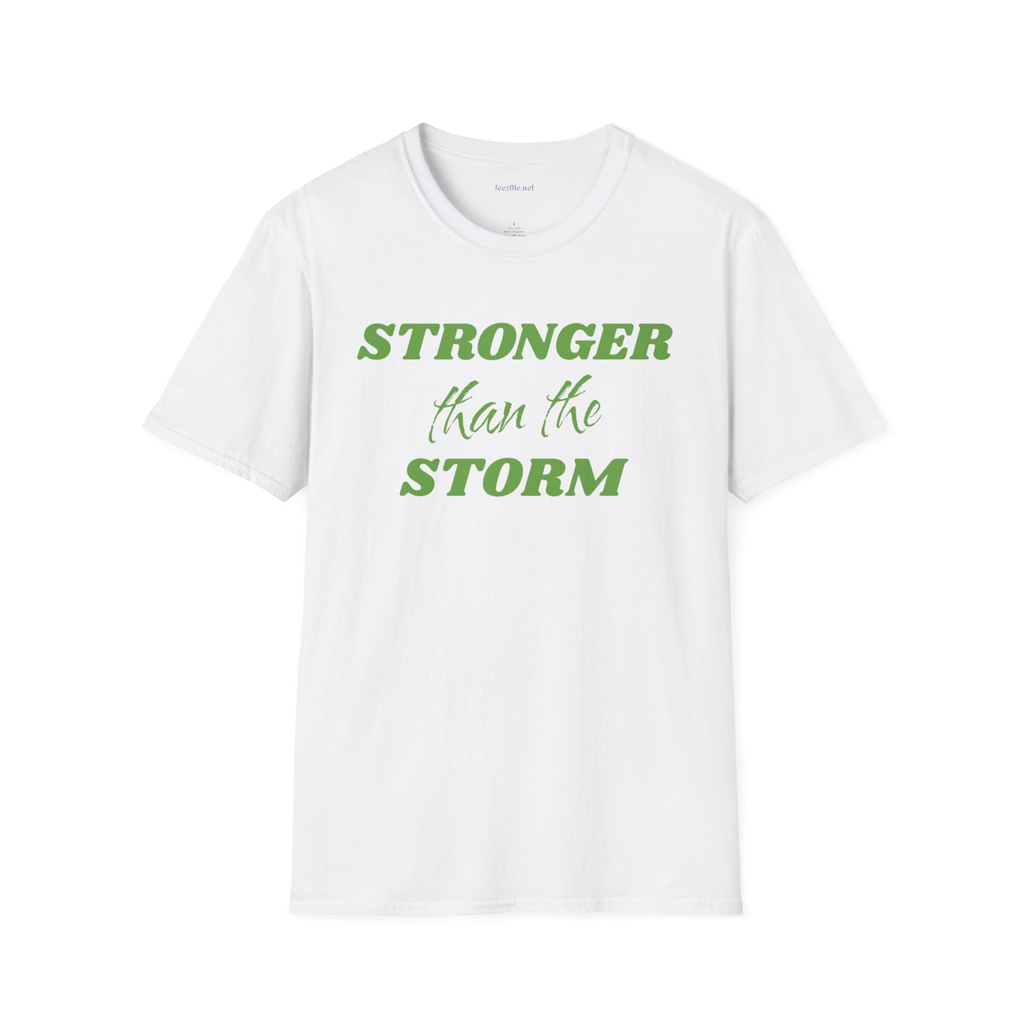 Stronger than the Storm Lymphoma Cancer Unisex Softstyle T-Shirt 100% Cotton Graphic