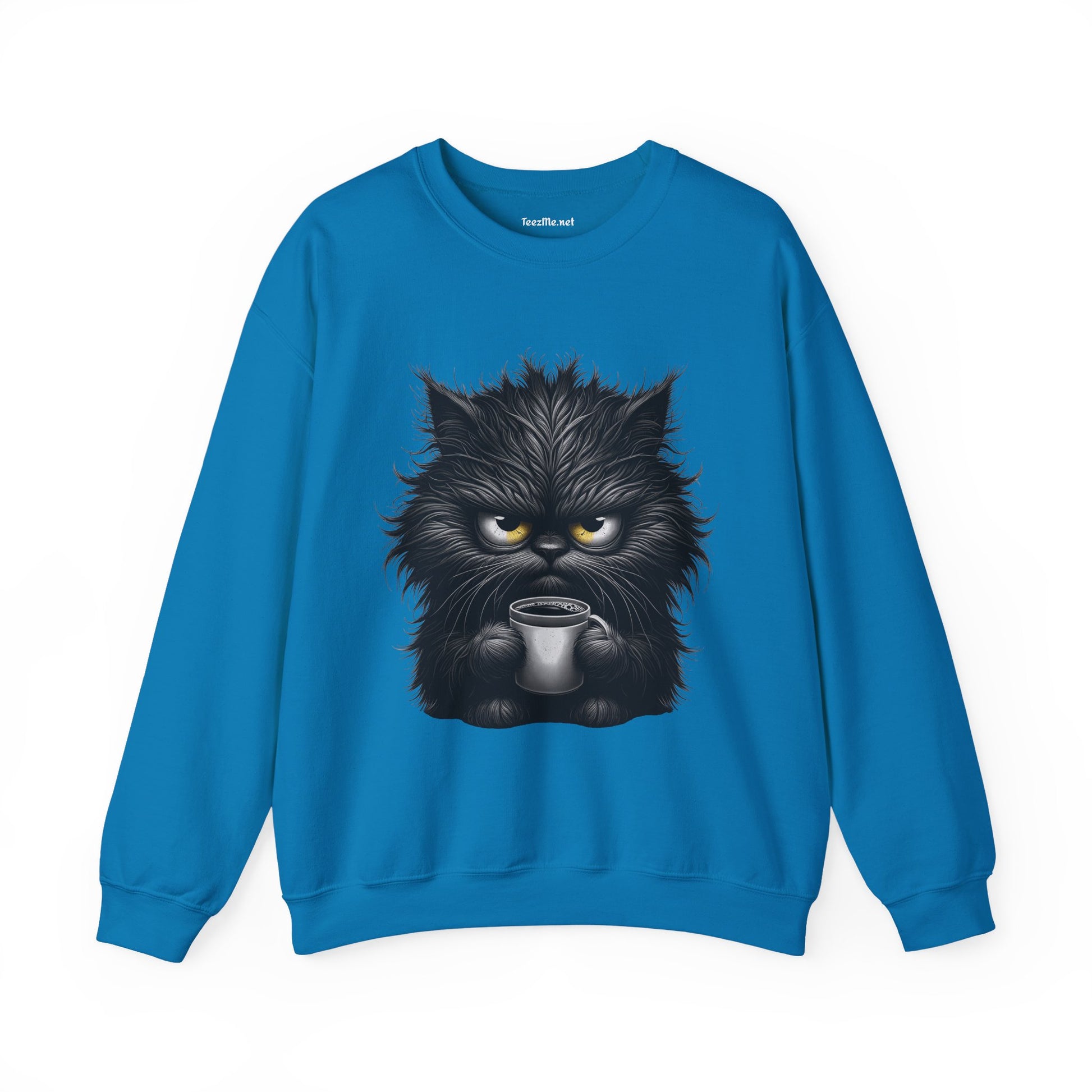 Adorable Grumpy Cat Unisex Heavy Blend™ Crewneck Sweatshirt Graphic