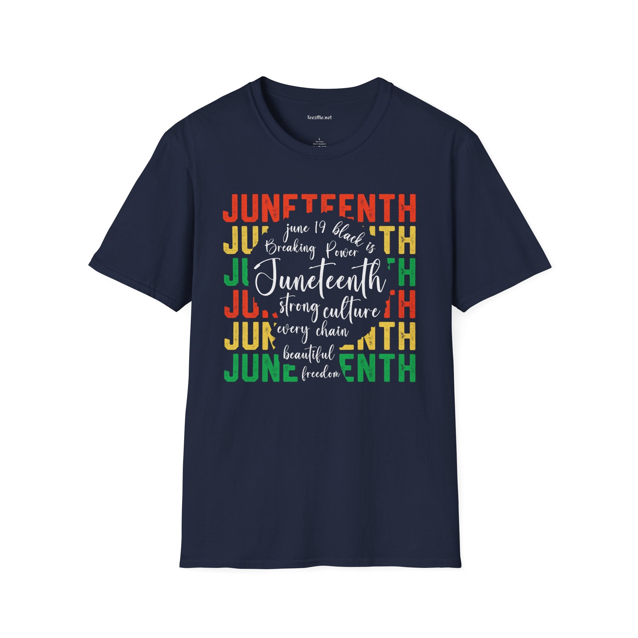 Juneteenth Celebration Unisex SoftStyle T-Shirt 100% Cotton