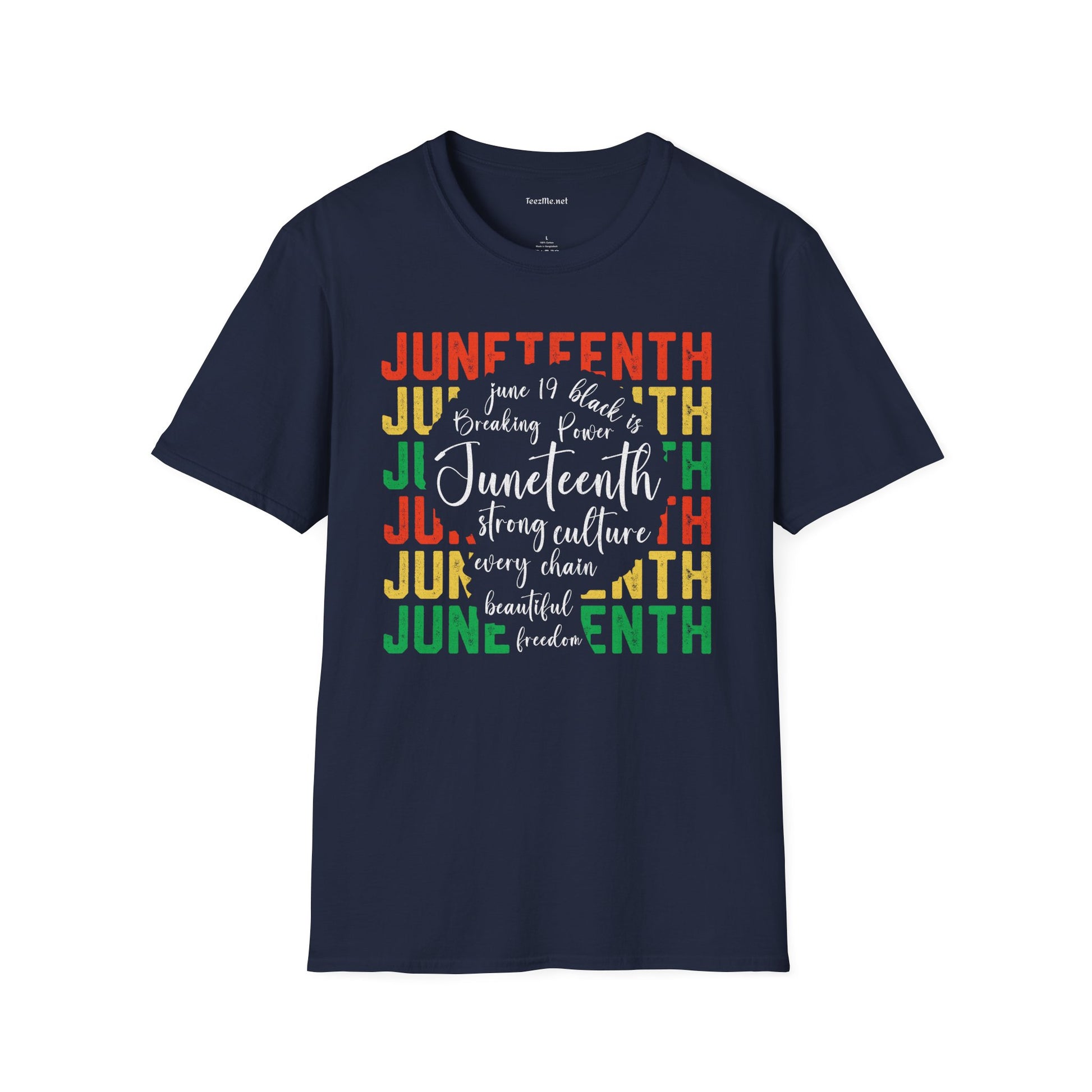 Juneteenth Celebration Unisex SoftStyle T-Shirt 100% Cotton