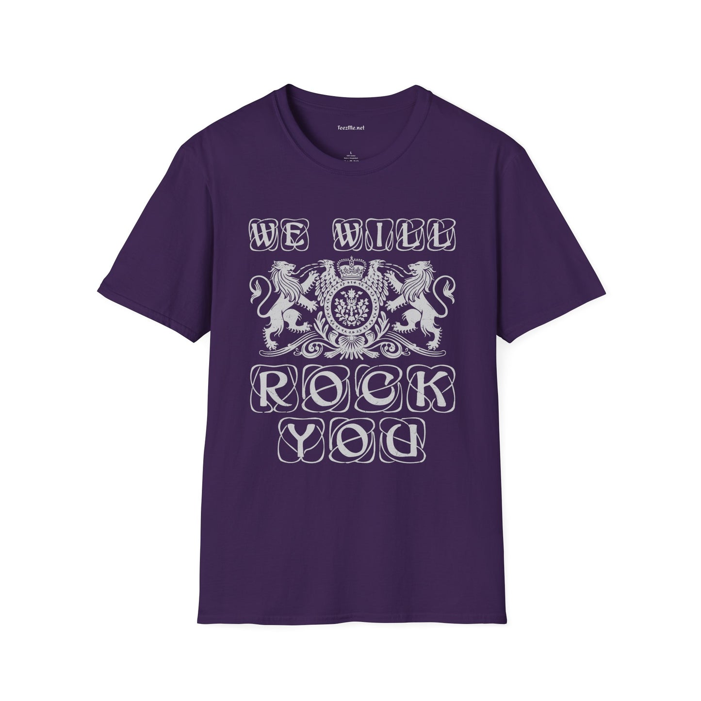 We Will Rock You Unisex SoftStyle T-Shirt 100% Cotton Graphic Music