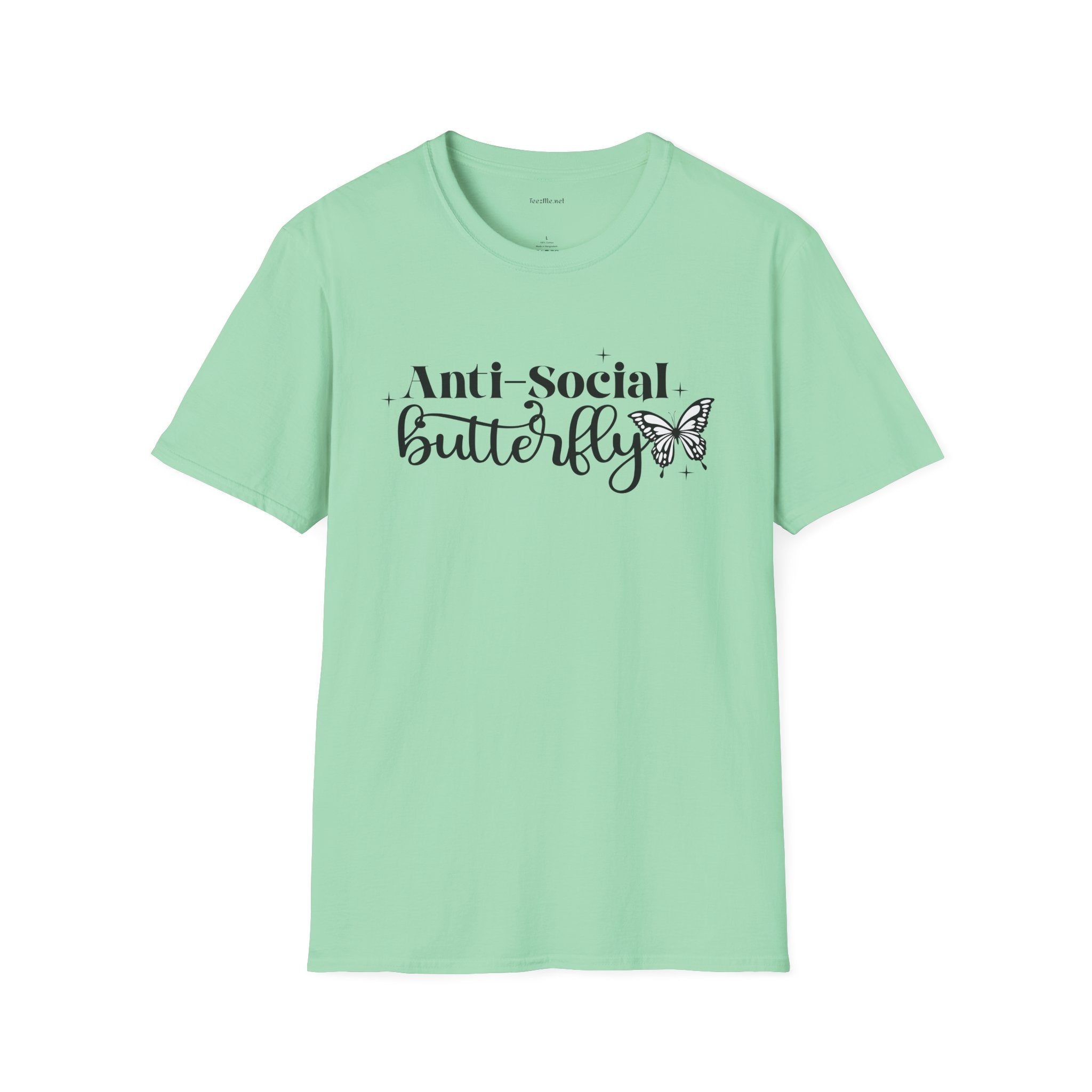 Anti-Social Butterfly T-Shirt — Cute Introvert Graphic Tee