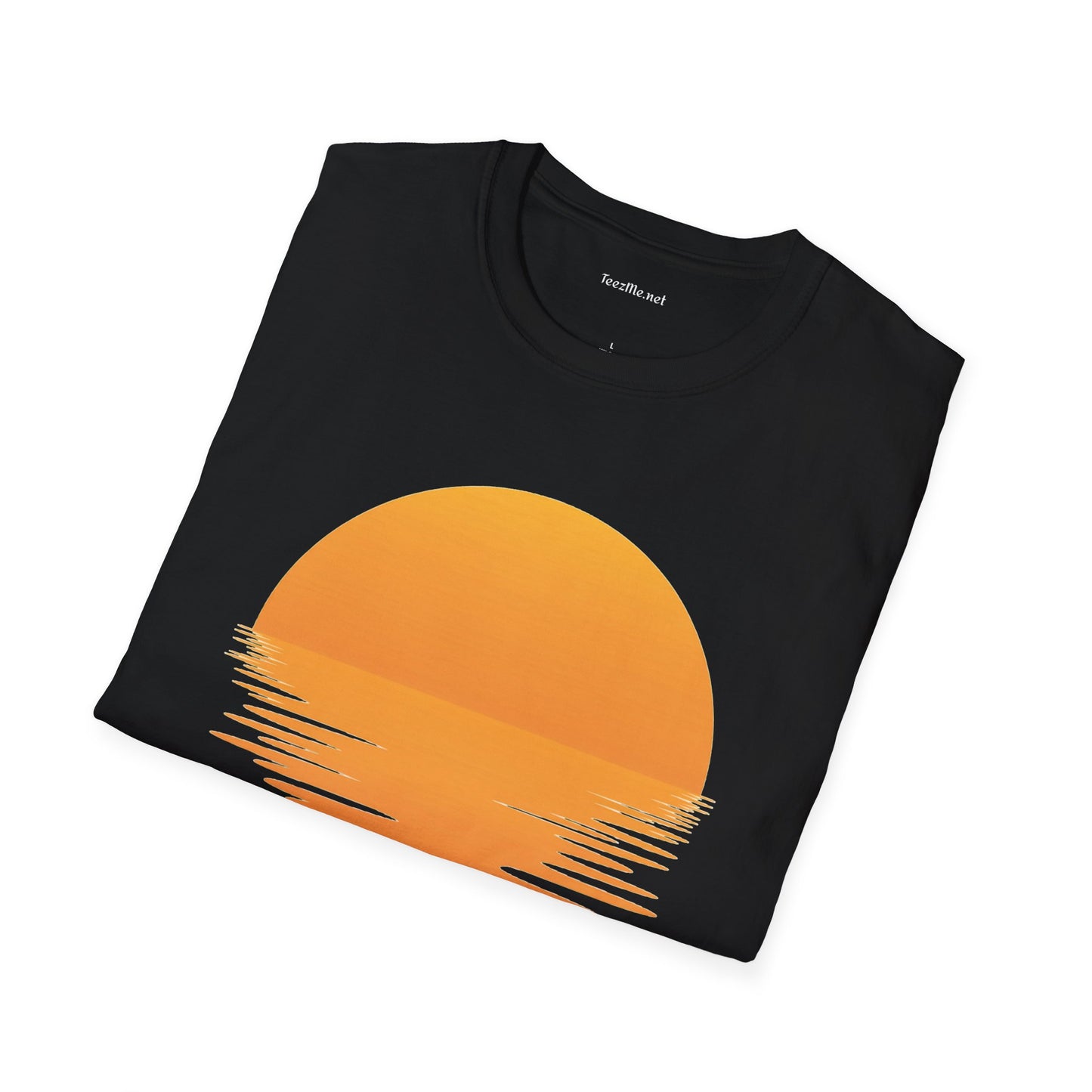 Sunset Reflection Unisex Soft Style T-Shirt 100% Cotton Graphic