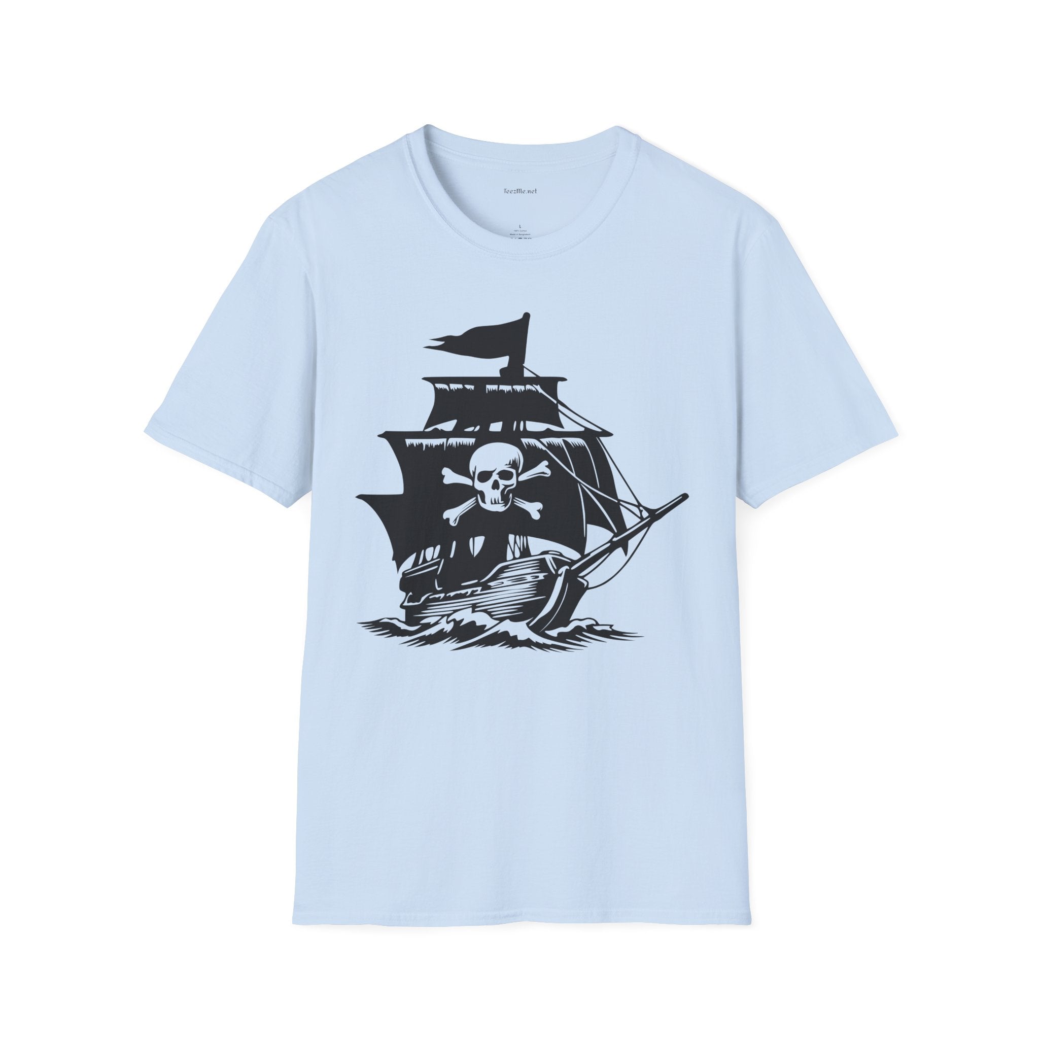 Pirate Ship  - Unisex Softstyle T-Shirt 100% Cotton Graphic