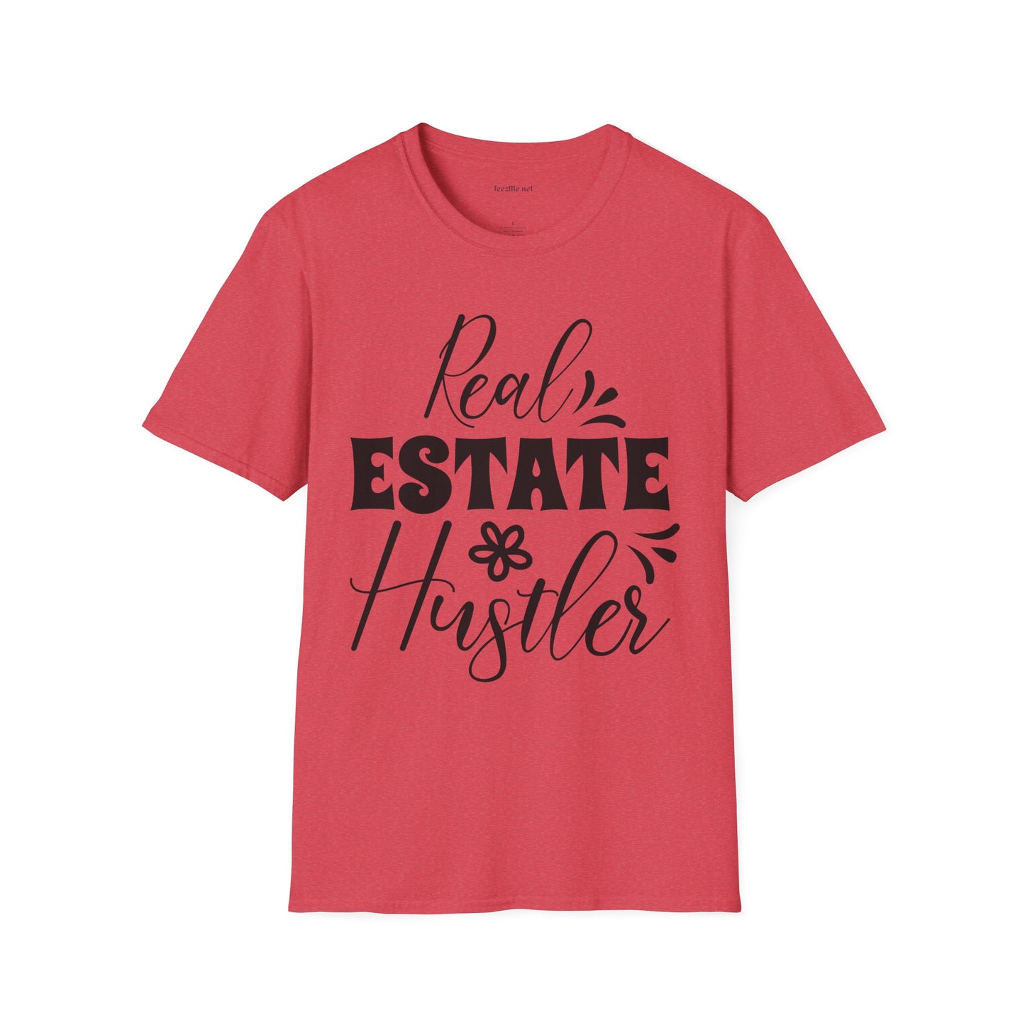 Real Estate Hustler Unisex Soft Style T-Shirt 100% Cotton Graphic