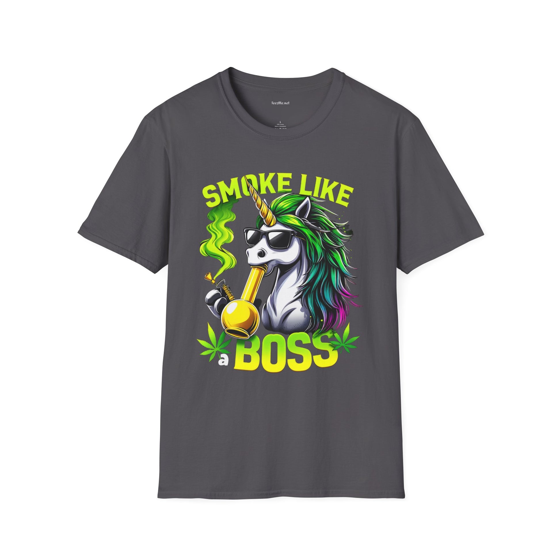 Smoke Like a Boss #420 Unisex Softstyle T-Shirt 100% Cotton Graphic