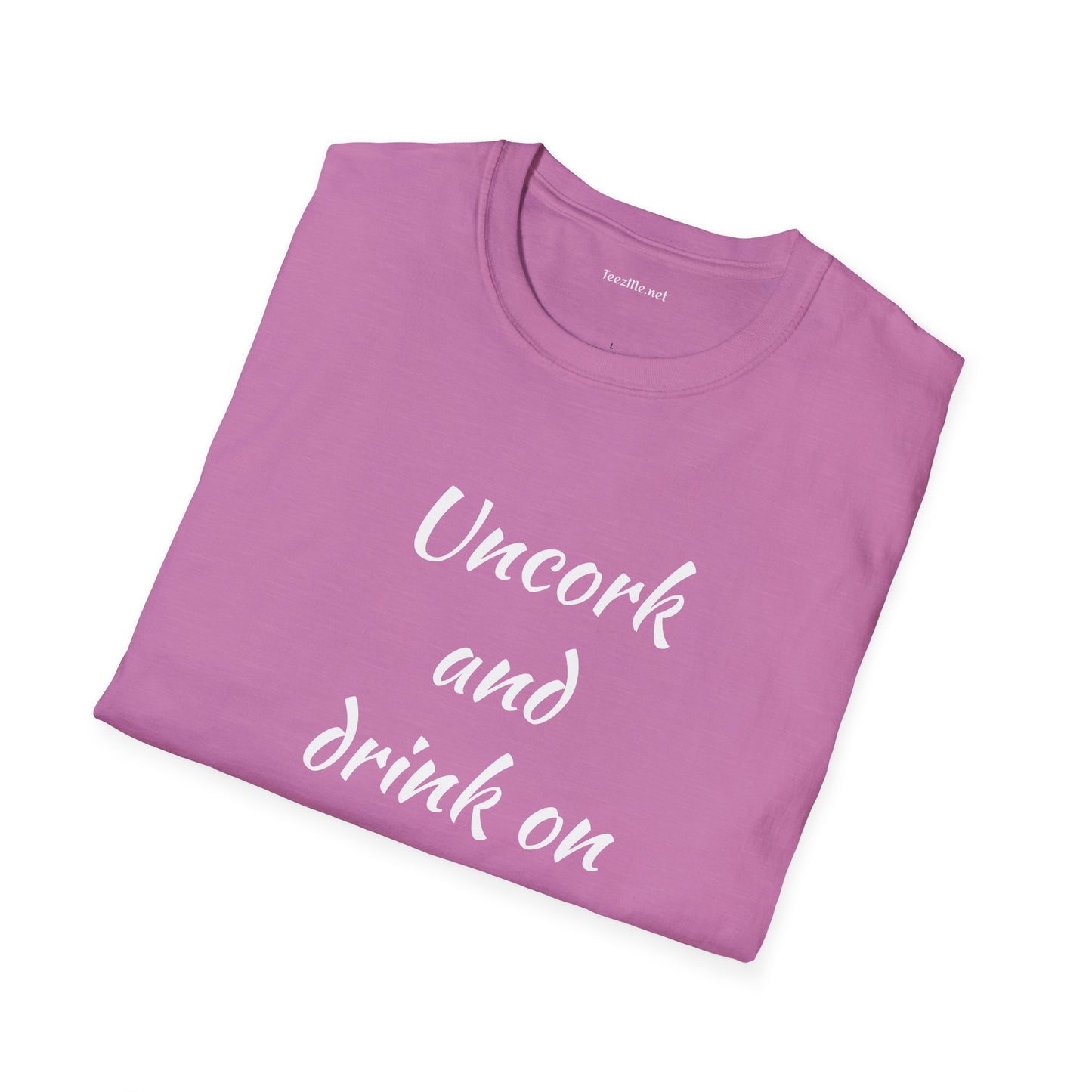 Uncork - Unisex Softstyle T-Shirt 100% Cotton Graphic