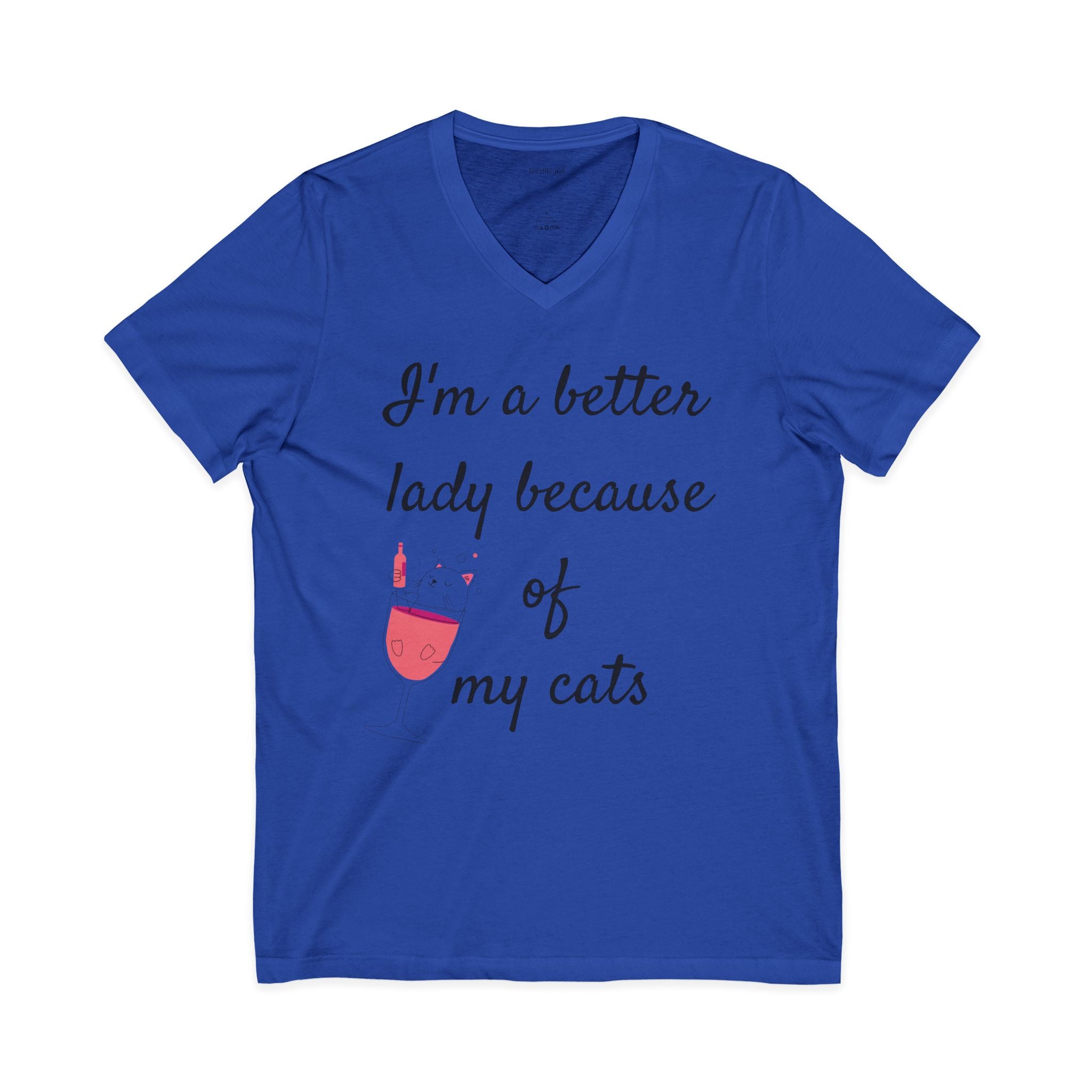 I'm a better lady - Unisex Jersey Short Sleeve V-Neck Tee