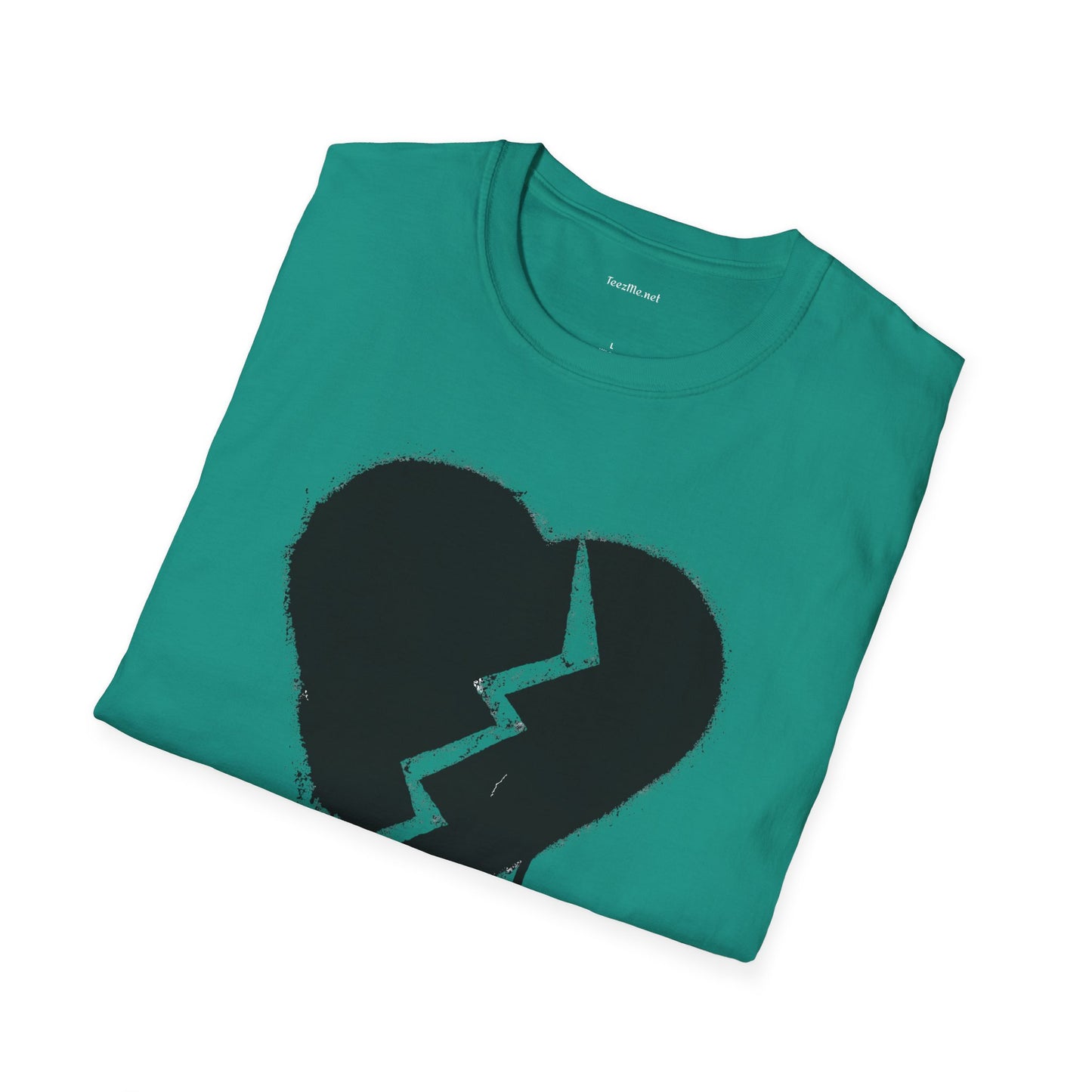 Broken Heart  - Unisex Softstyle T-Shirt 100% Cotton Graphic
