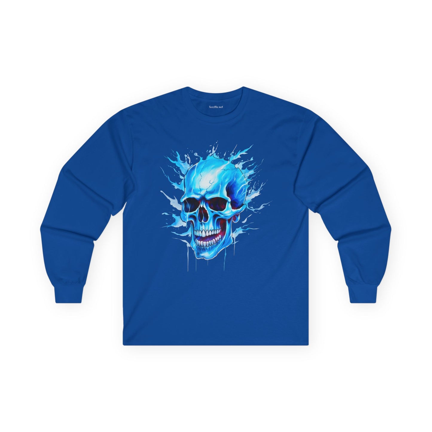 Blue Skull 01 Unisex Ultra Cotton Long Sleeve Tee