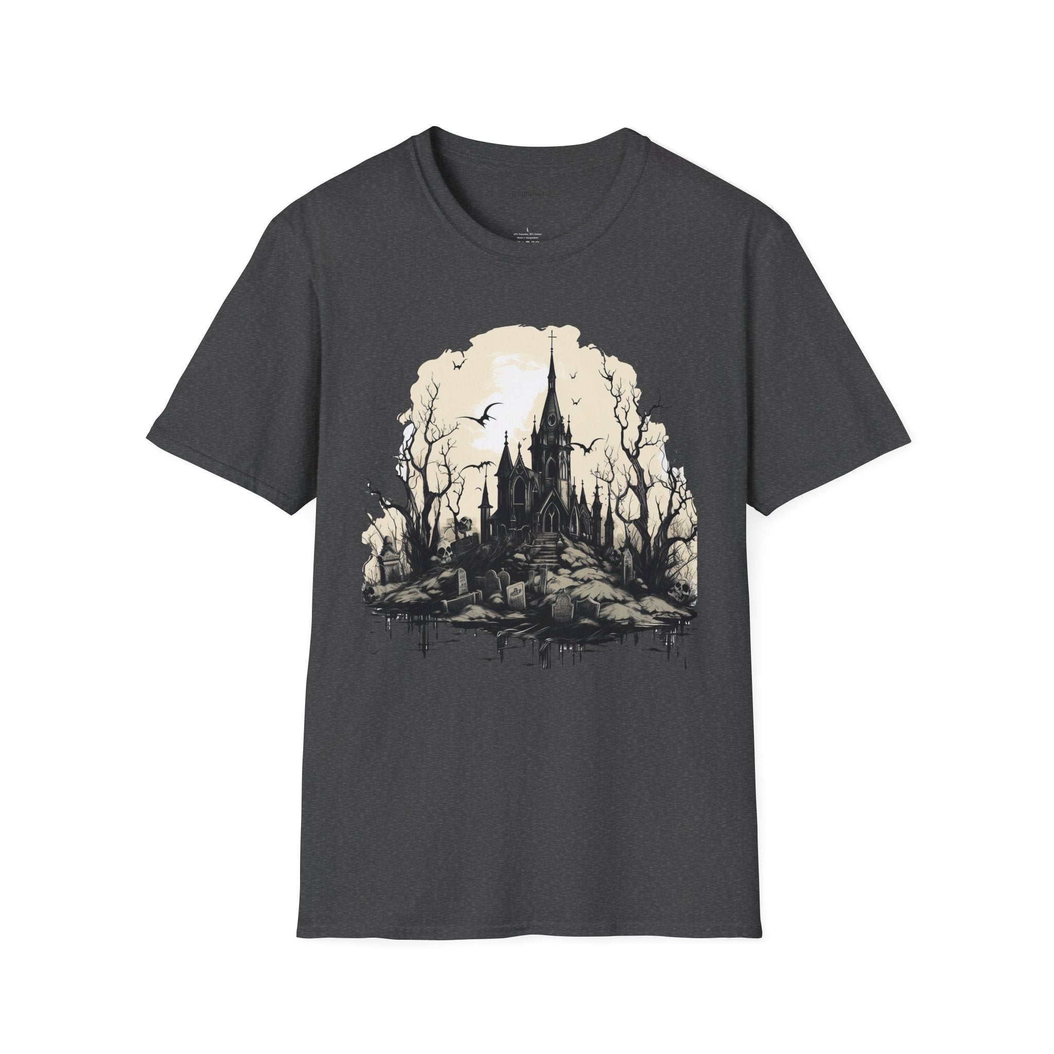 Gothic Castle - Unisex Softstyle T-Shirt 100% Cotton Graphic