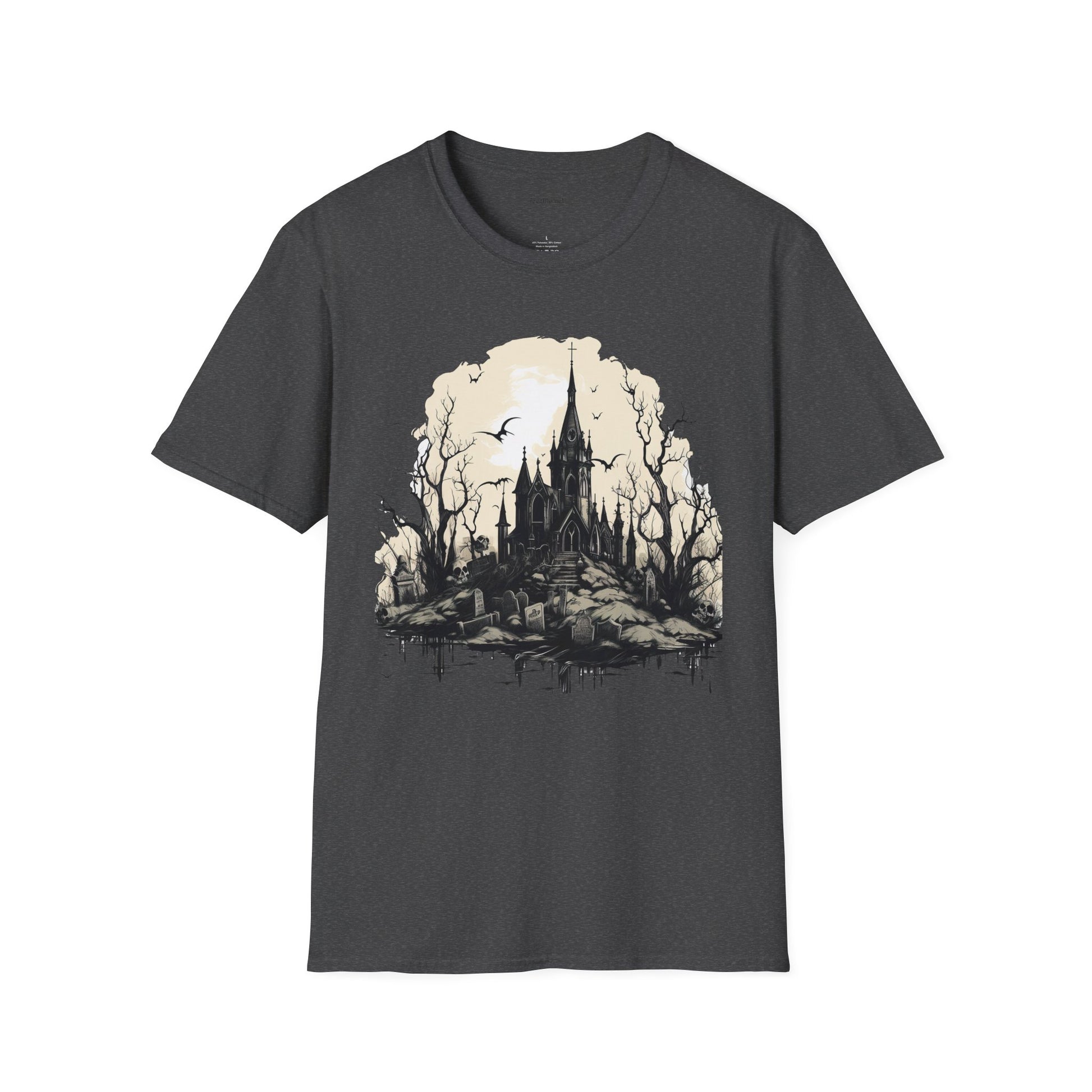 Gothic Castle - Unisex Softstyle T-Shirt 100% Cotton Graphic