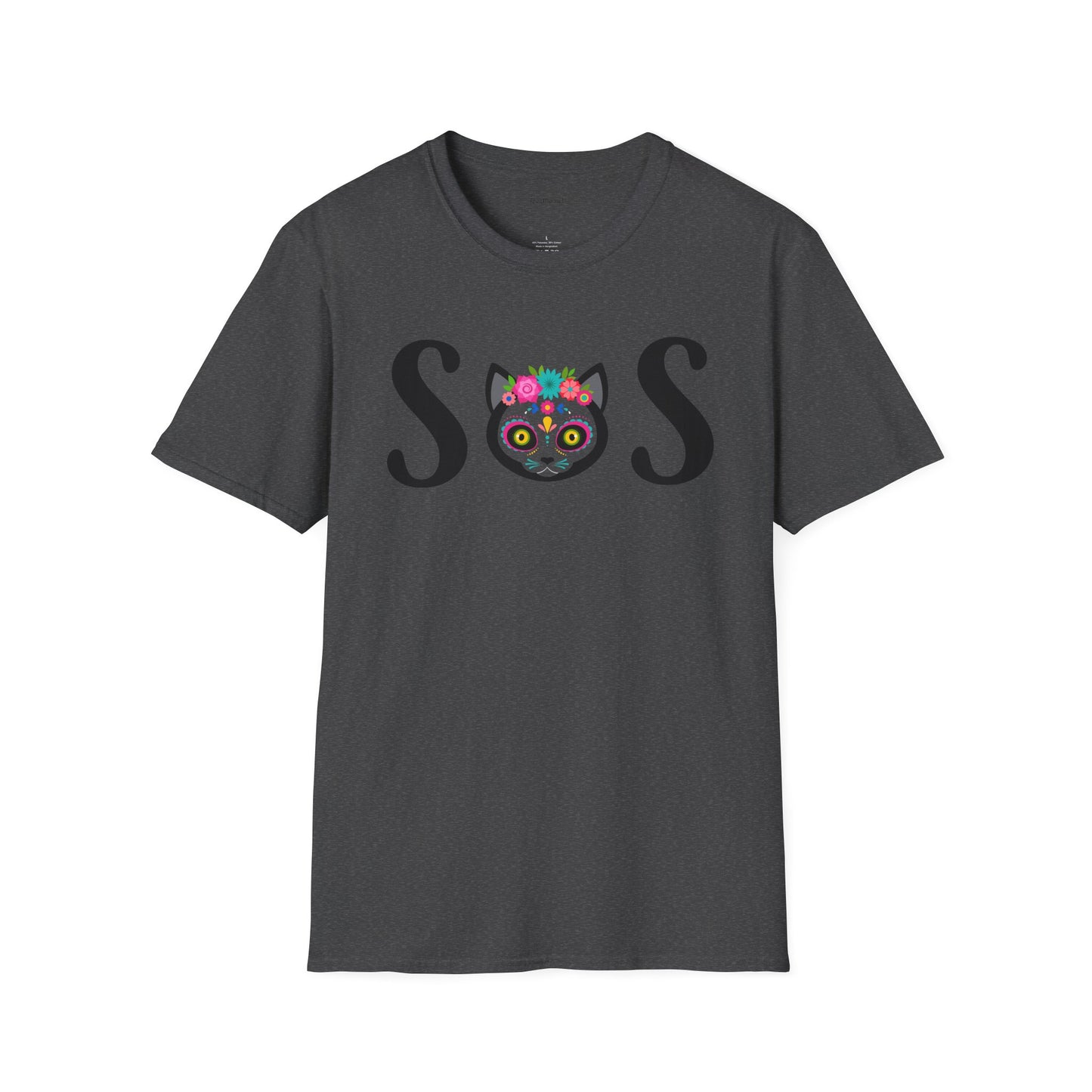 S O S - Unisex Softstyle T-Shirt 100% Cotton Graphic