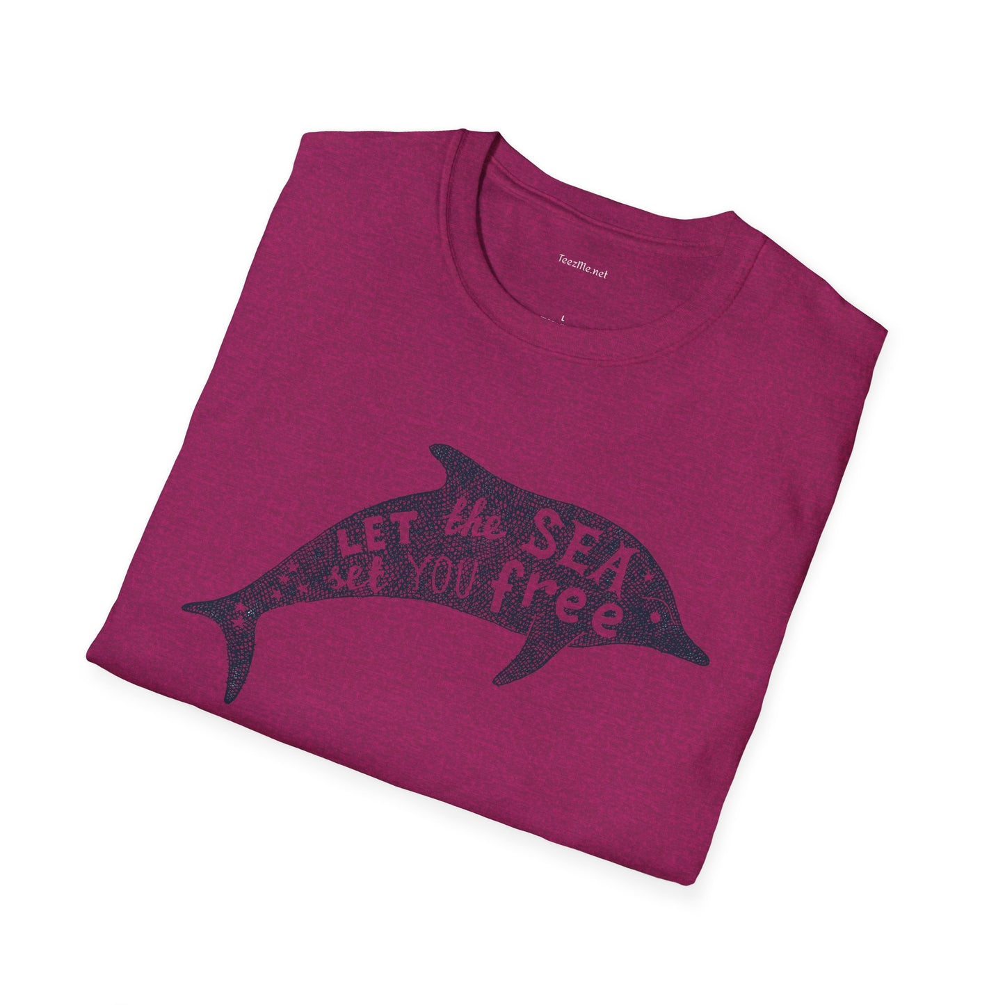 Let the sea - Unisex Softstyle T-Shirt 100% Cotton Graphic