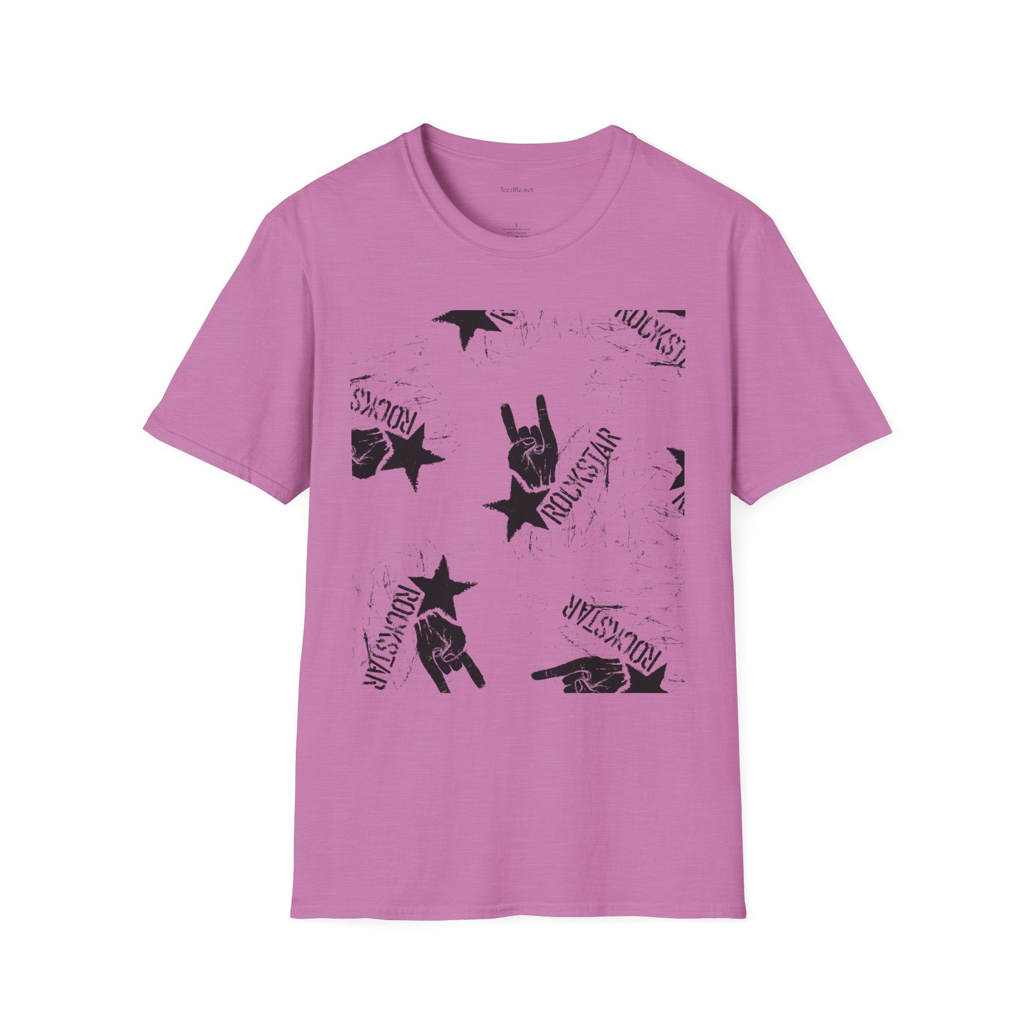 ROCK STAR illustation - Unisex Softstyle T-Shirt 100% Cotton Graphic