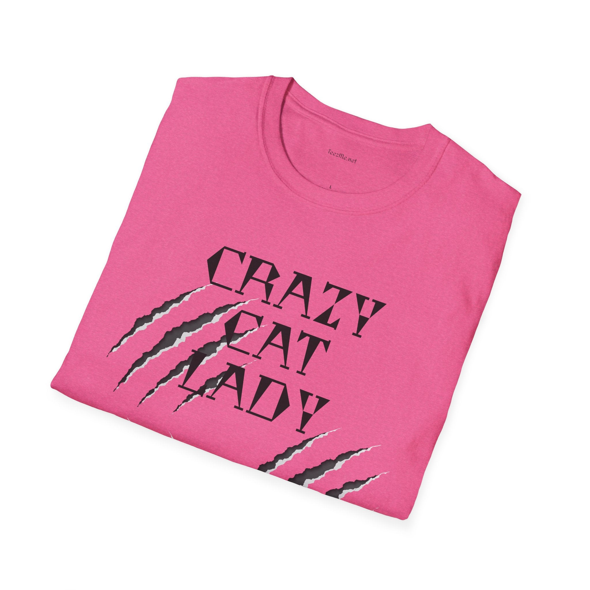 Crazy Cat Lady - Unisex Softstyle T-Shirt 100% Cotton Graphic