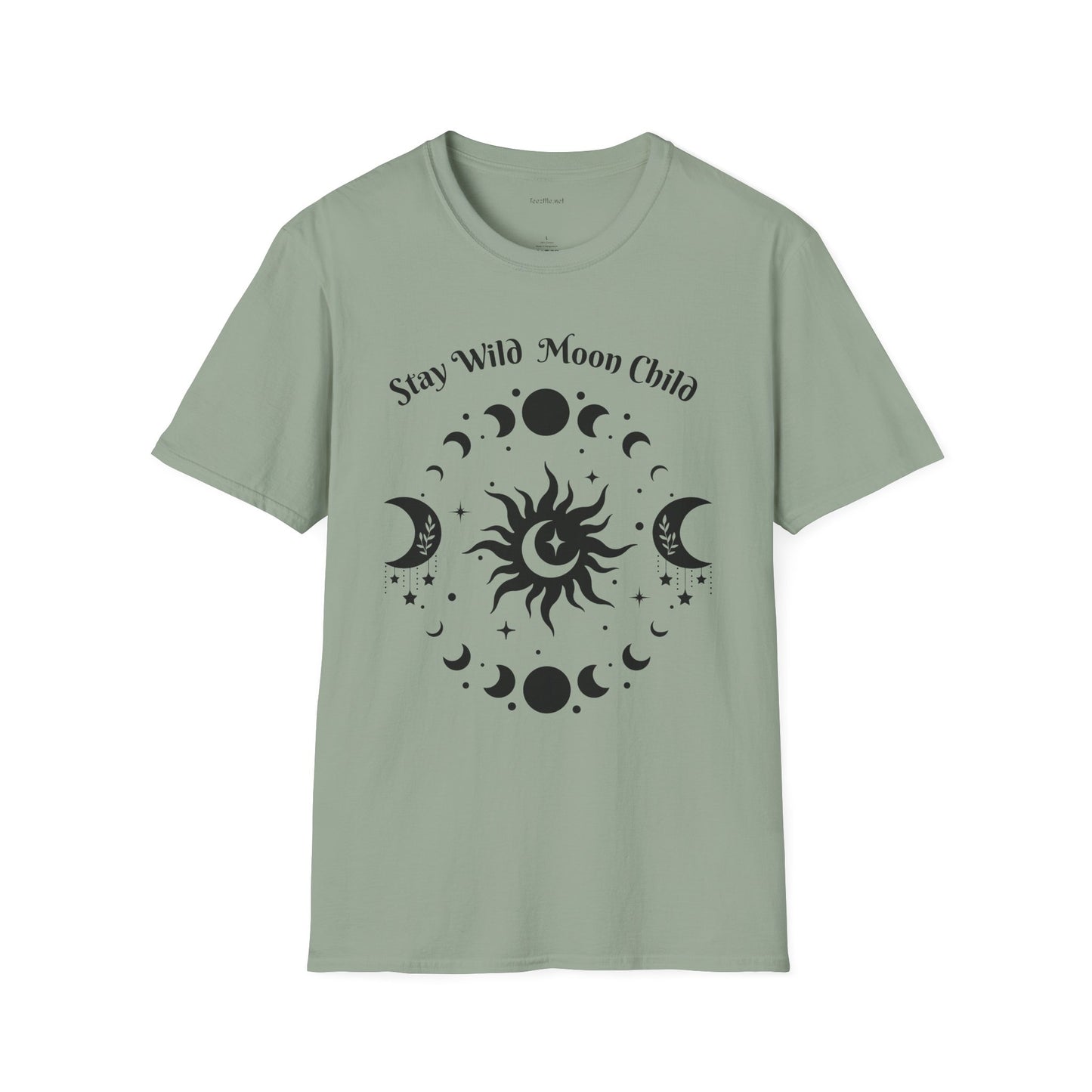 Stay Wild Moon Child - Unisex Softstyle T-Shirt 100% Cotton Graphic