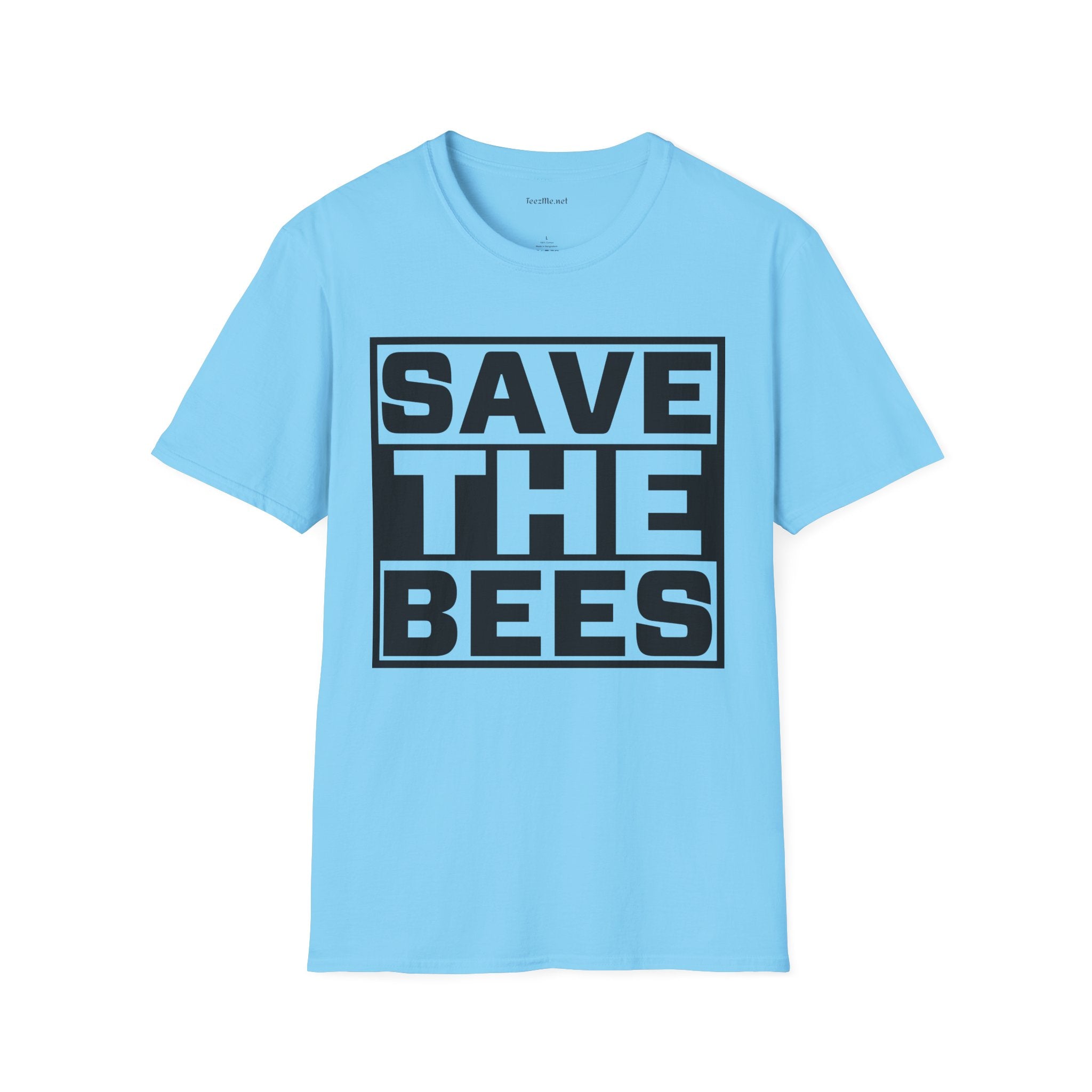 Save The Bees 02 Unisex Soft Style T-Shirt 100% Cotton Graphic