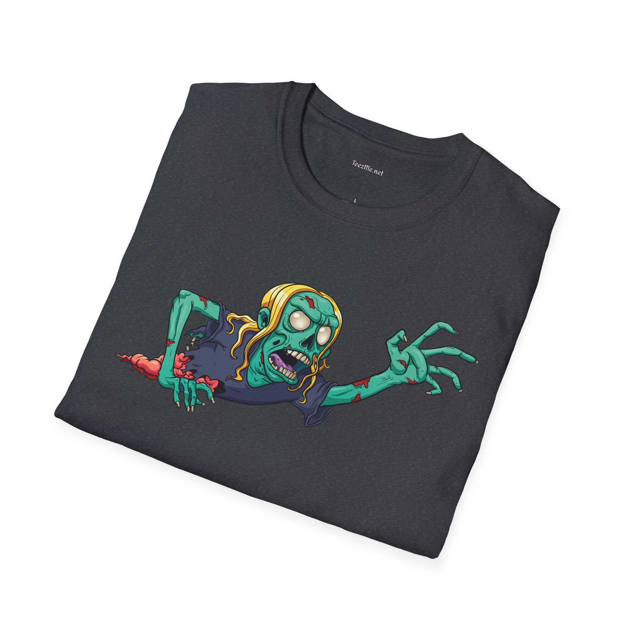 Zombie Grab - Unisex Softstyle T-Shirt 100% Cotton Graphic