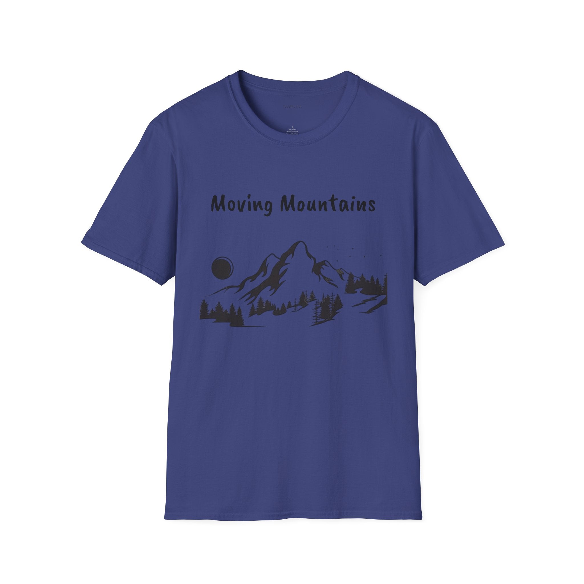 Moving Mountains - Unisex Softstyle T-Shirt 100% Cotton Graphic