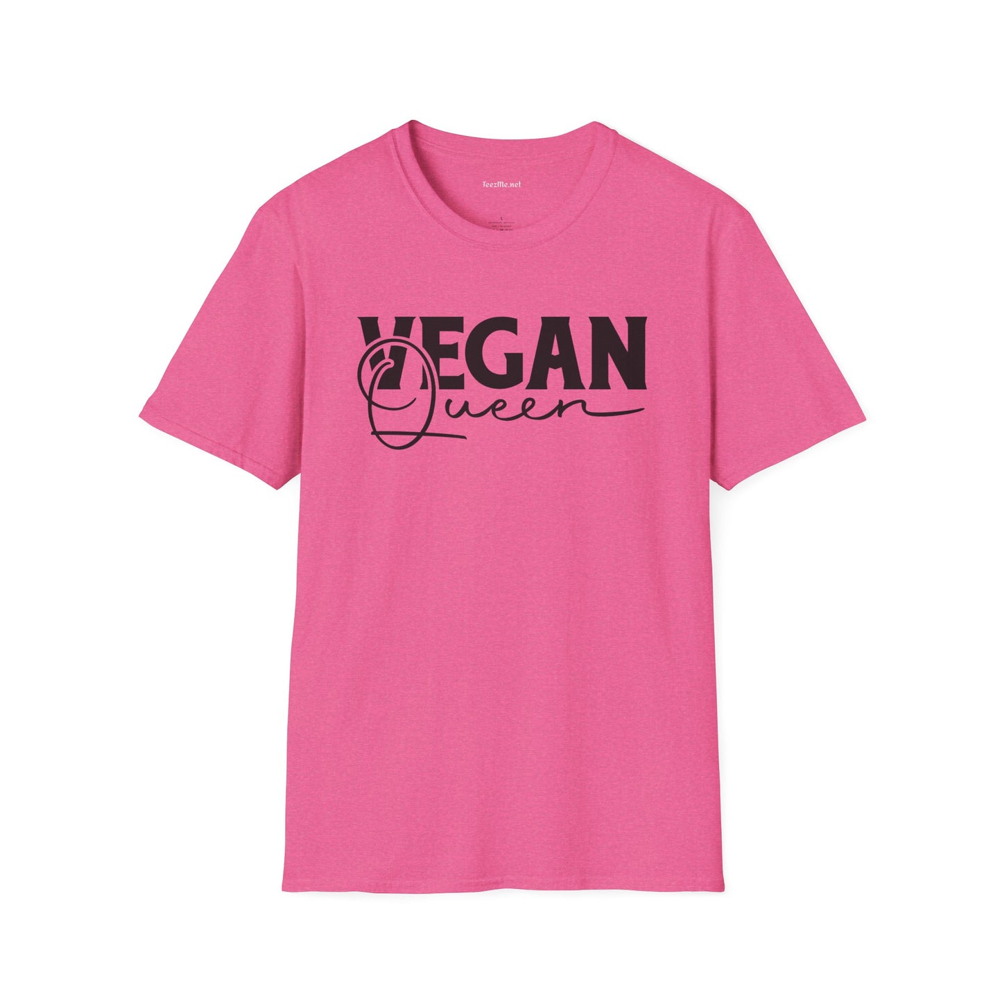 Vegan Queen Unisex Softstyle T-Shirt 100% Cotton Graphic