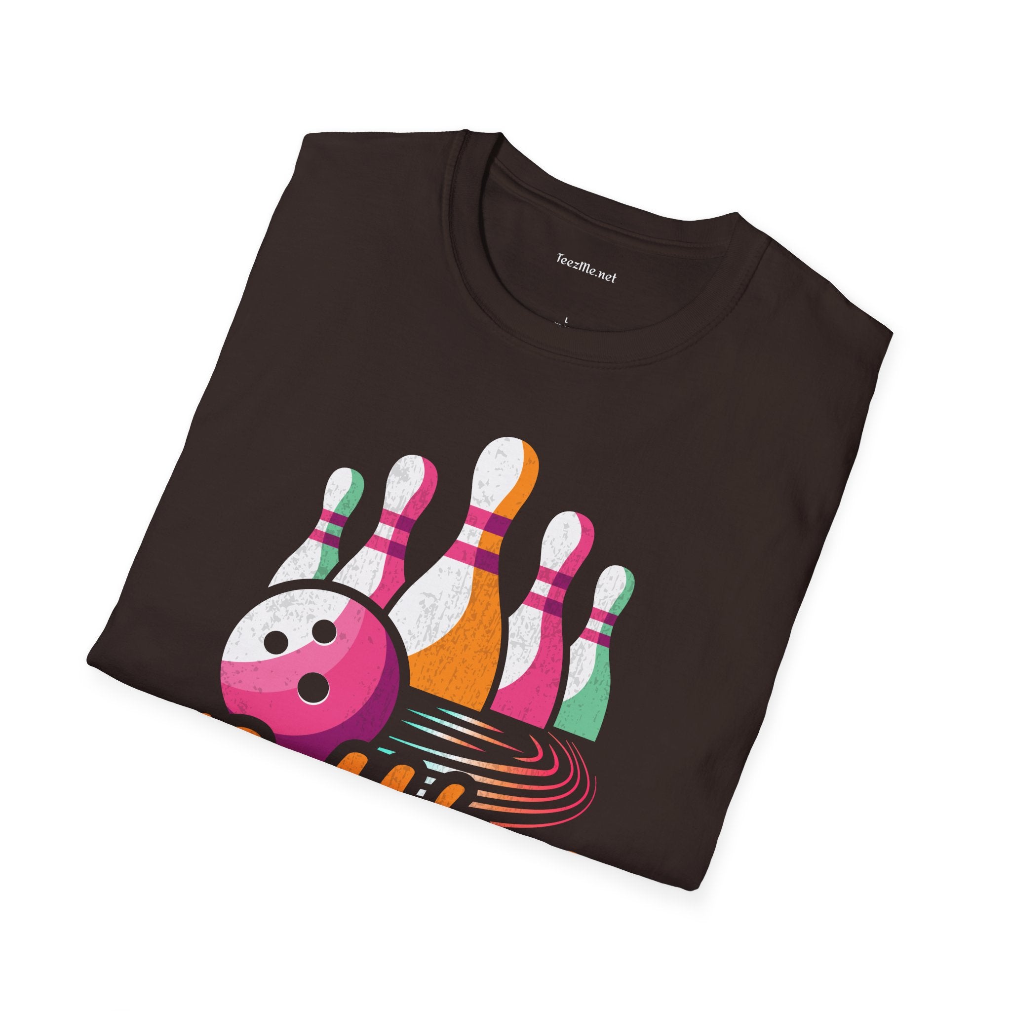 Rolling with My Homies (Bowling) Unisex Softstyle T-Shirt 100% Cotton