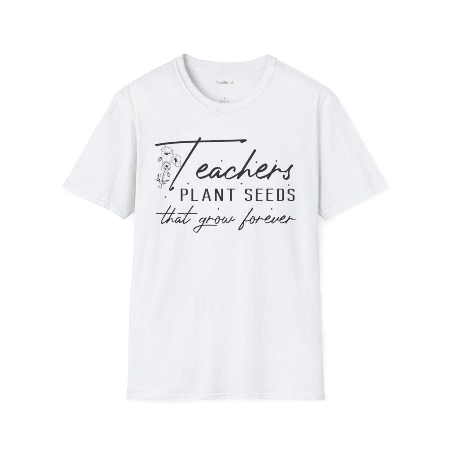 Teacher's Plant Seeds Unisex Soft Style T-Shirt 100% Cotton Graphic
