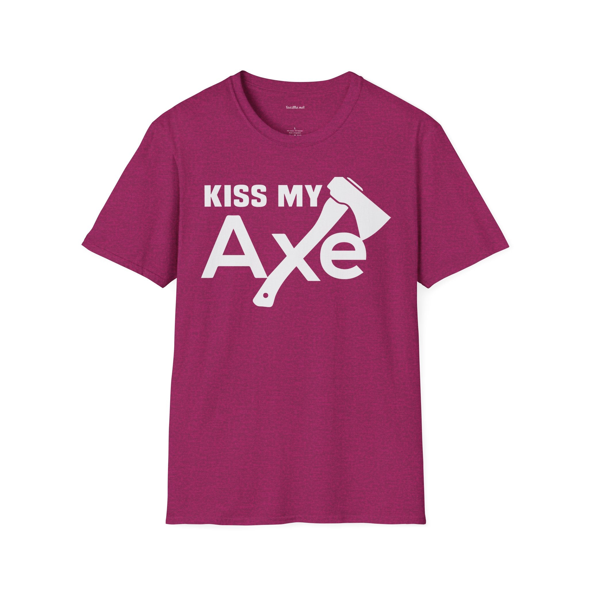 Kiss My Axe - Unisex Softstyle T-Shirt 100% Cotton Graphic