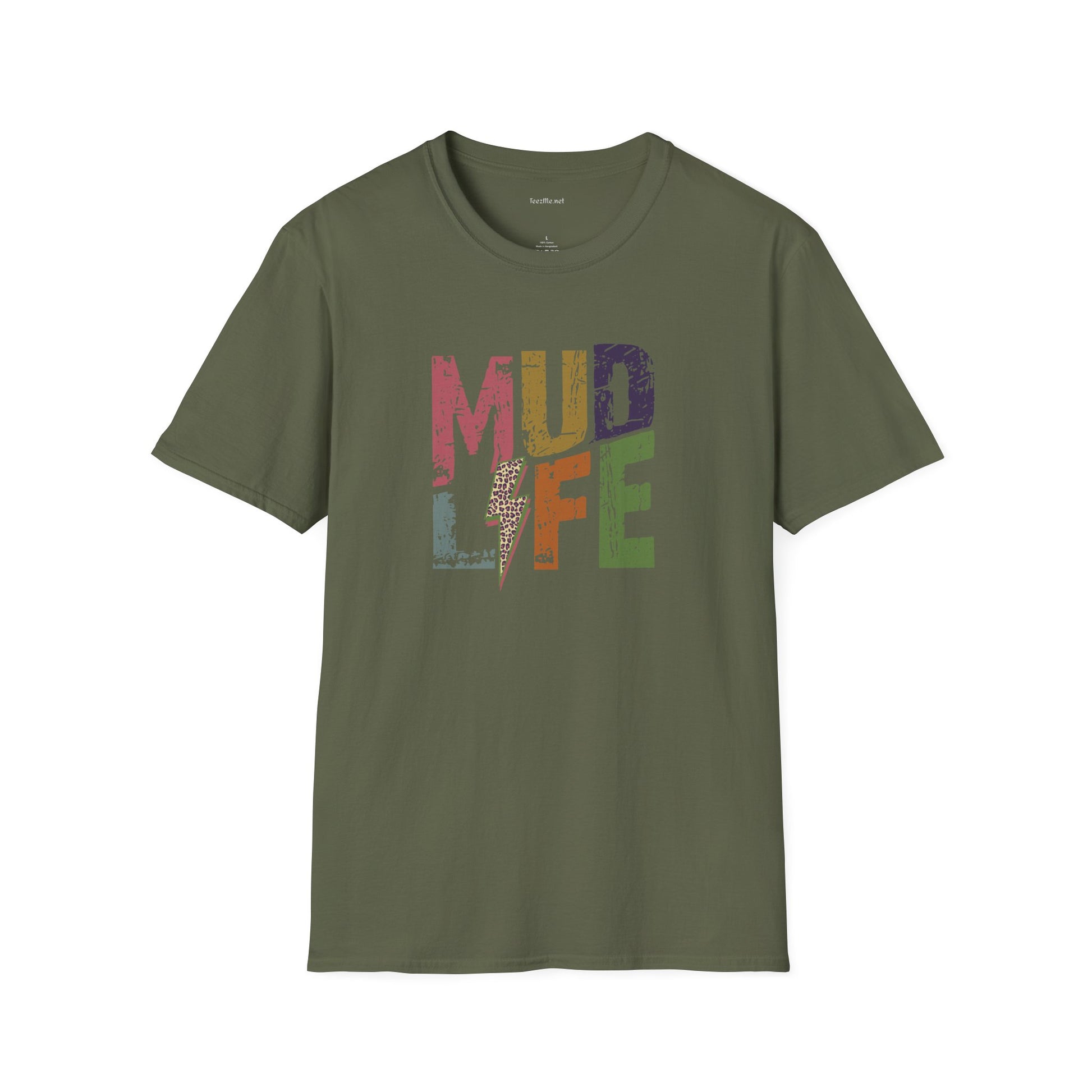MUD LIFE  - Unisex Softstyle T-Shirt 100% Cotton Graphic