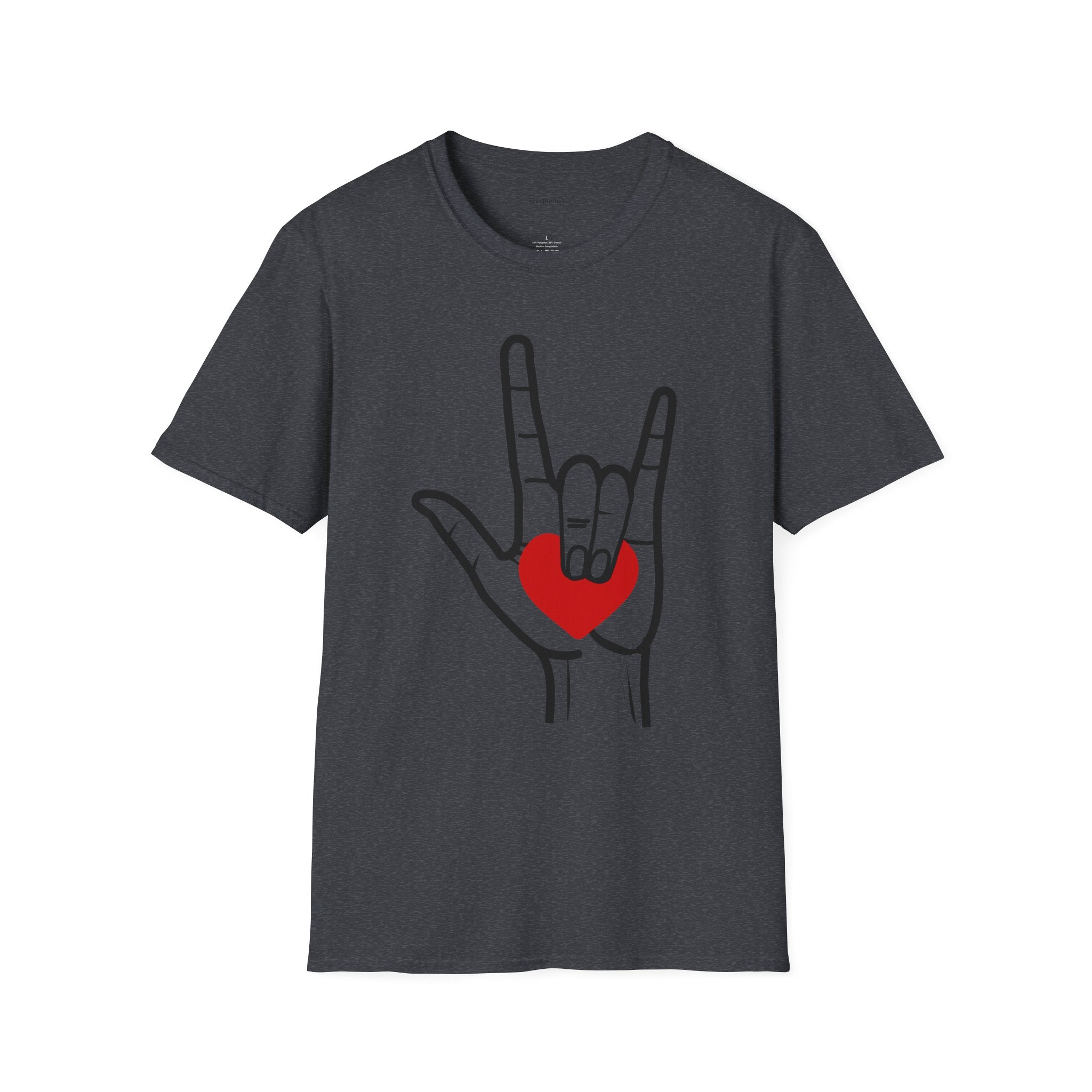 ASL Love  - Unisex Softstyle T-Shirt 100% Cotton Graphic