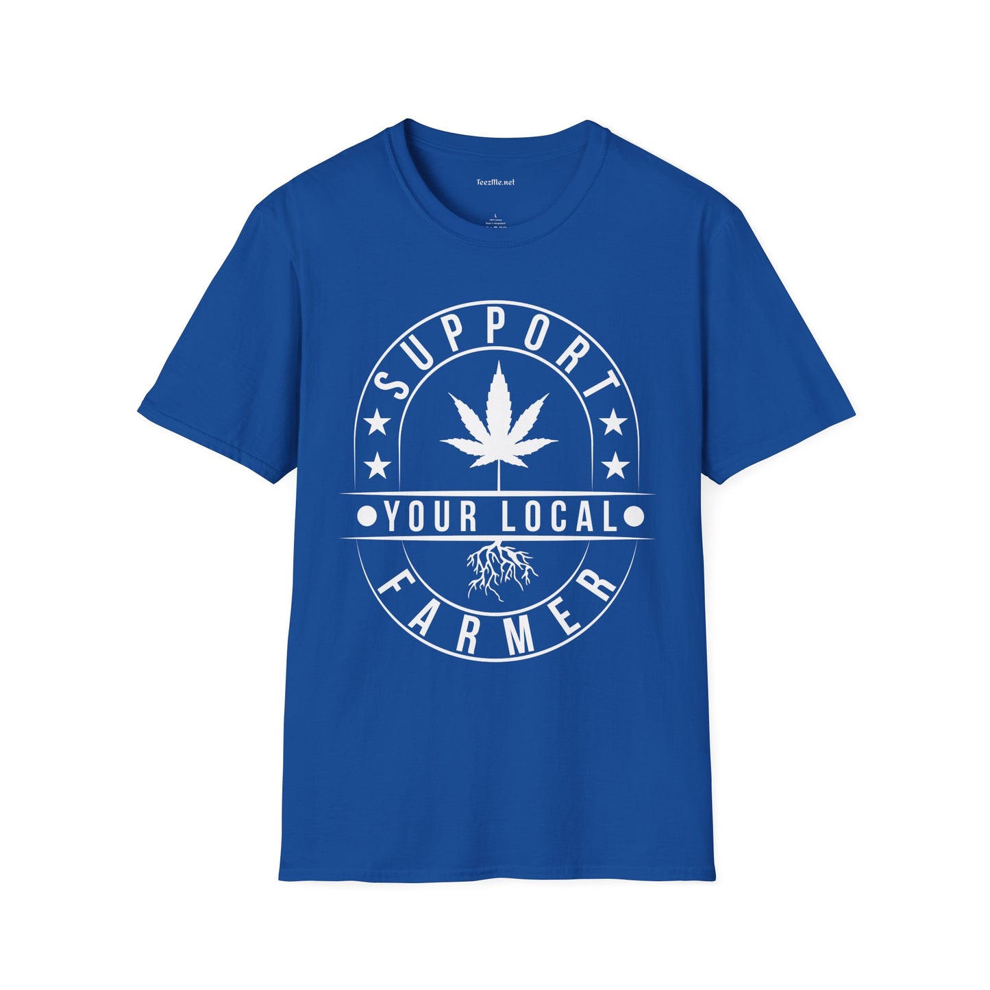 Support Your Local Farmer 420 Unisex Soft Style T-Shirt 100% Cotton Graphic