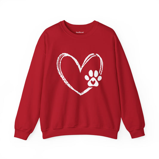 Paw Heart Unisex Heavy Blend™ Crewneck Sweatshirt