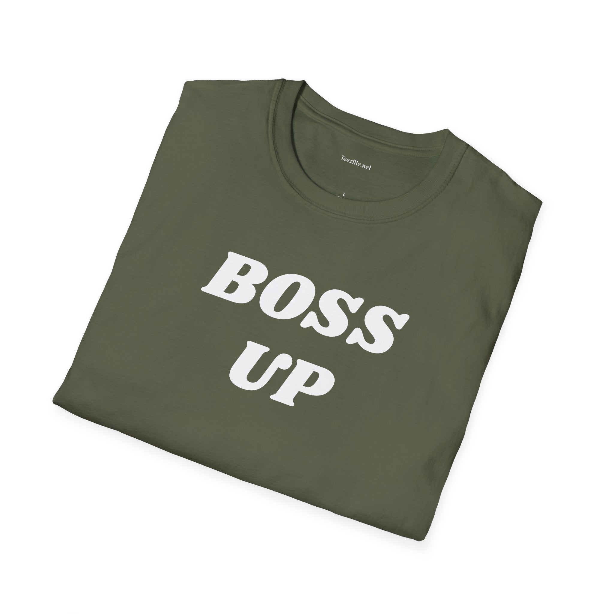 BOSS UP  - Unisex Softstyle T-Shirt 100% Cotton Graphic