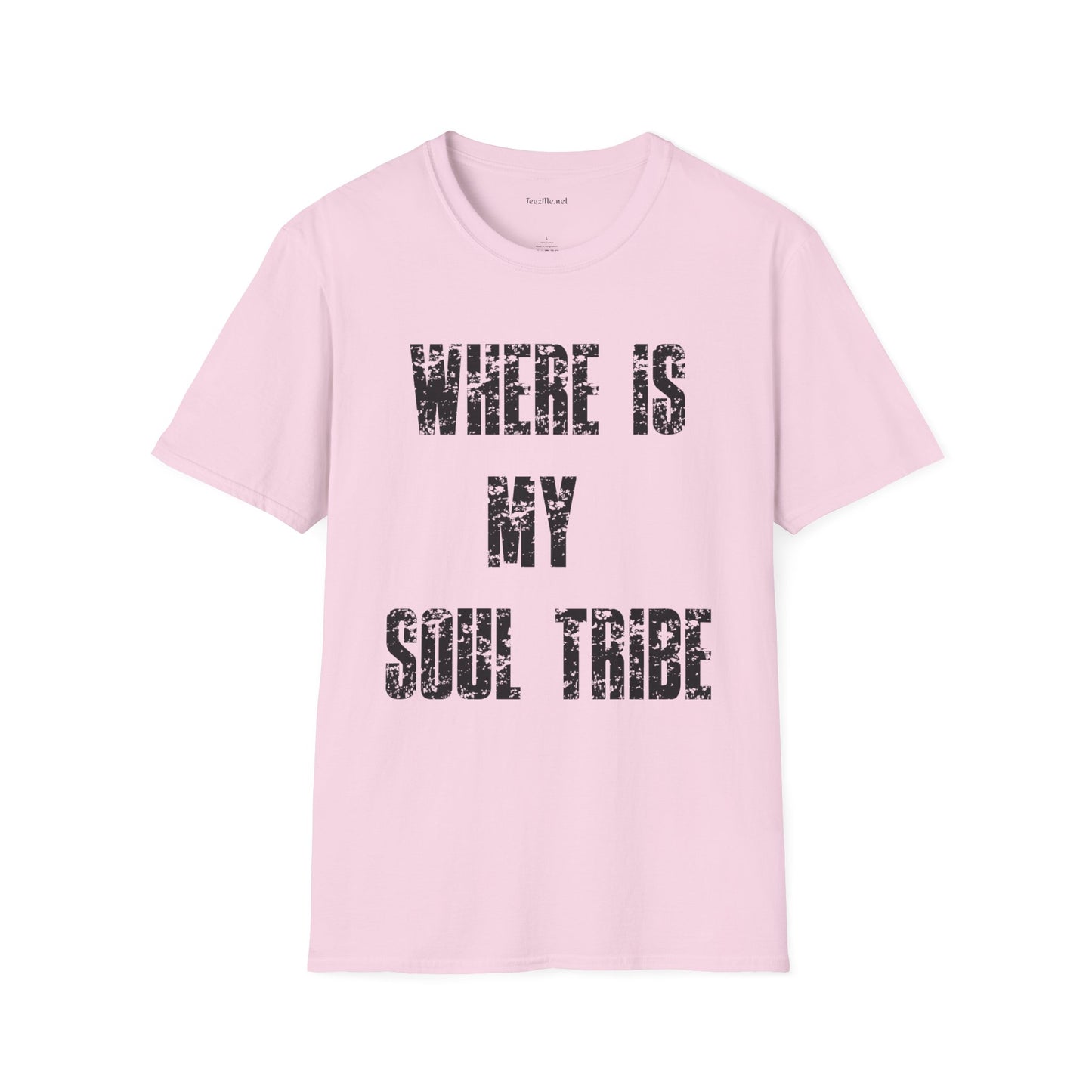 Where Is My Soul Tribe (Grunge) Unisex Soft Style T-Shirt 100% Cotton Graphic