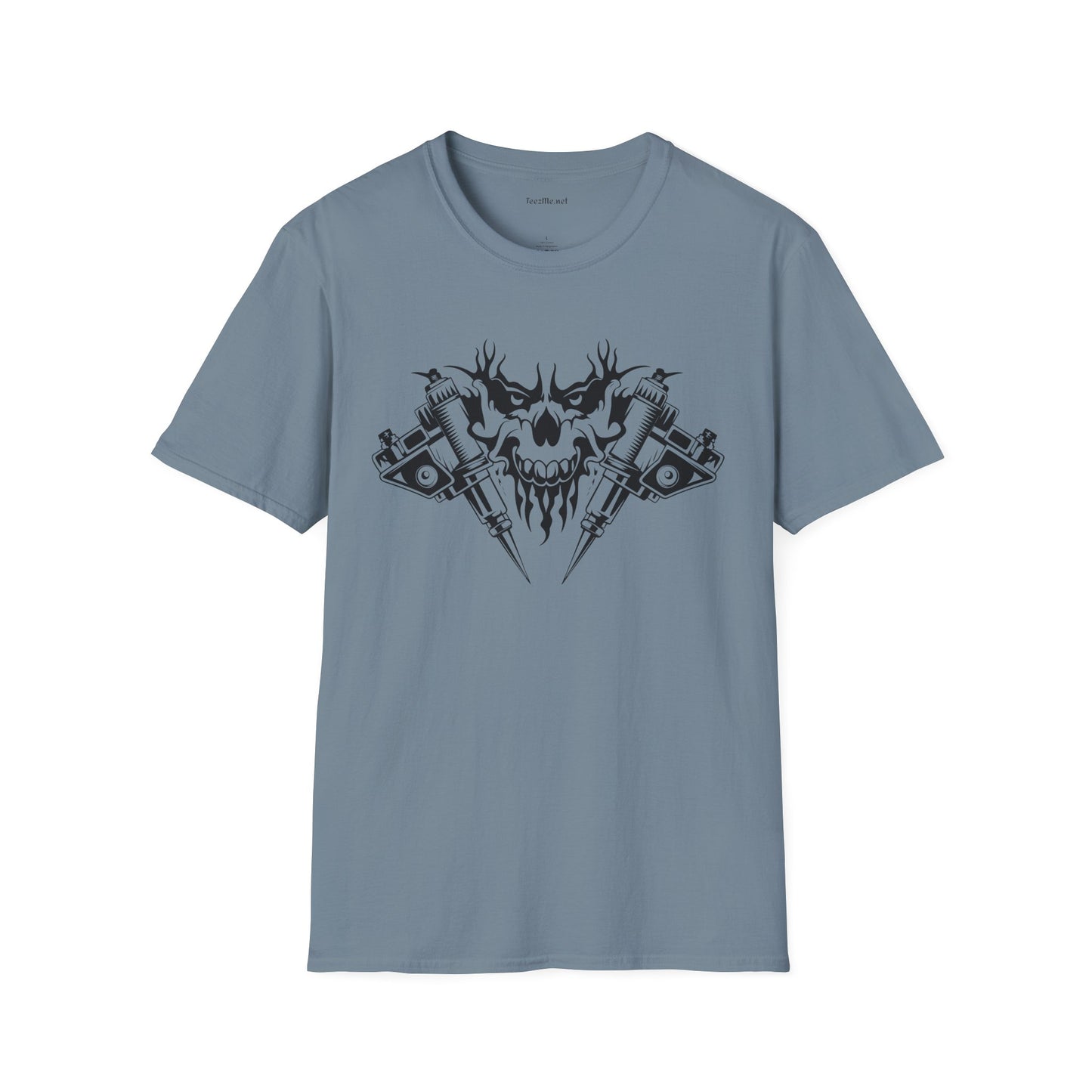 Crossed Tattoo Machine Unisex Soft Style T-Shirt 100% Cotton Graphic