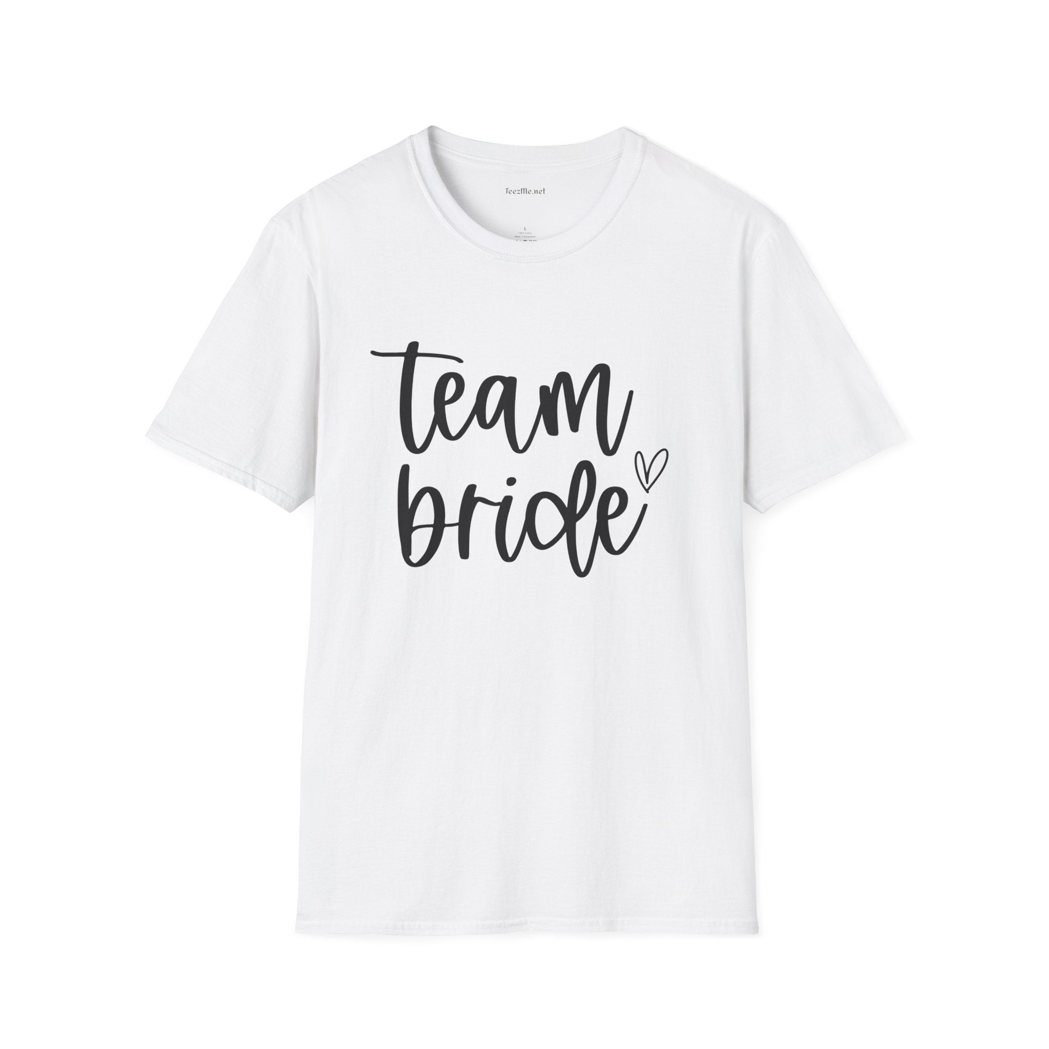 Team Bride Unisex Softstyle T-Shirt 100% Cotton Graphic Bridal Party